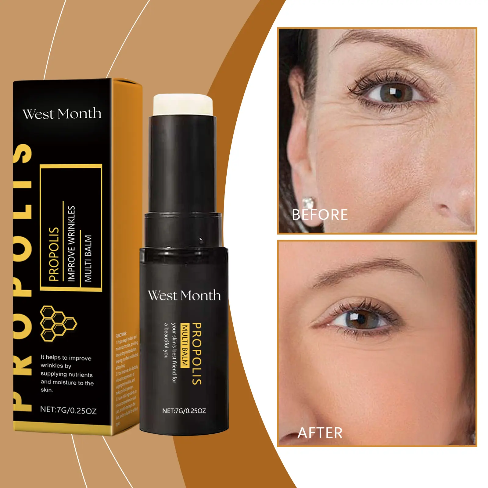 West & Month Propolis Bar Review: My Experience with the Viral Soap Stick 2 Close-up of the West & Month Propolis Bar being applied to skin