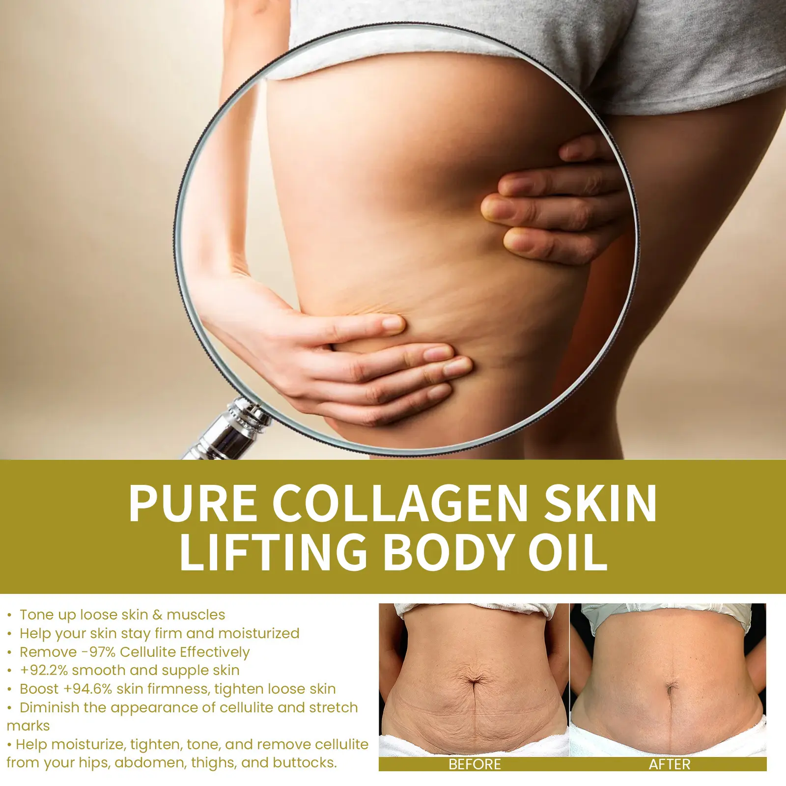 West&Month Pure Collagen Body Oil for Skin Firming & Hydration 4 pure collagen oil firm anti orange shape buttock West Month 375 5898