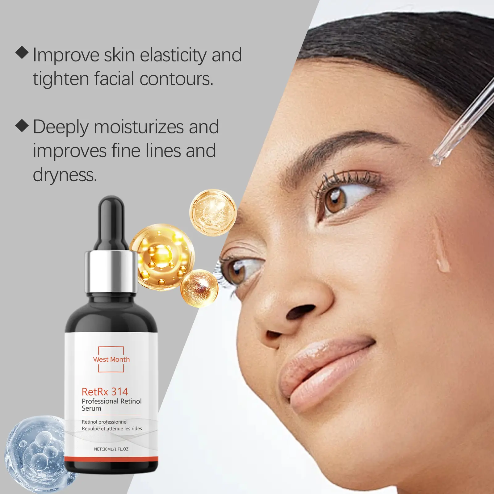 Retinol Facial Essence Hydrating & Firming Serum - West 7 retinol essence facial hydrate nourish improve West Month 153 3026