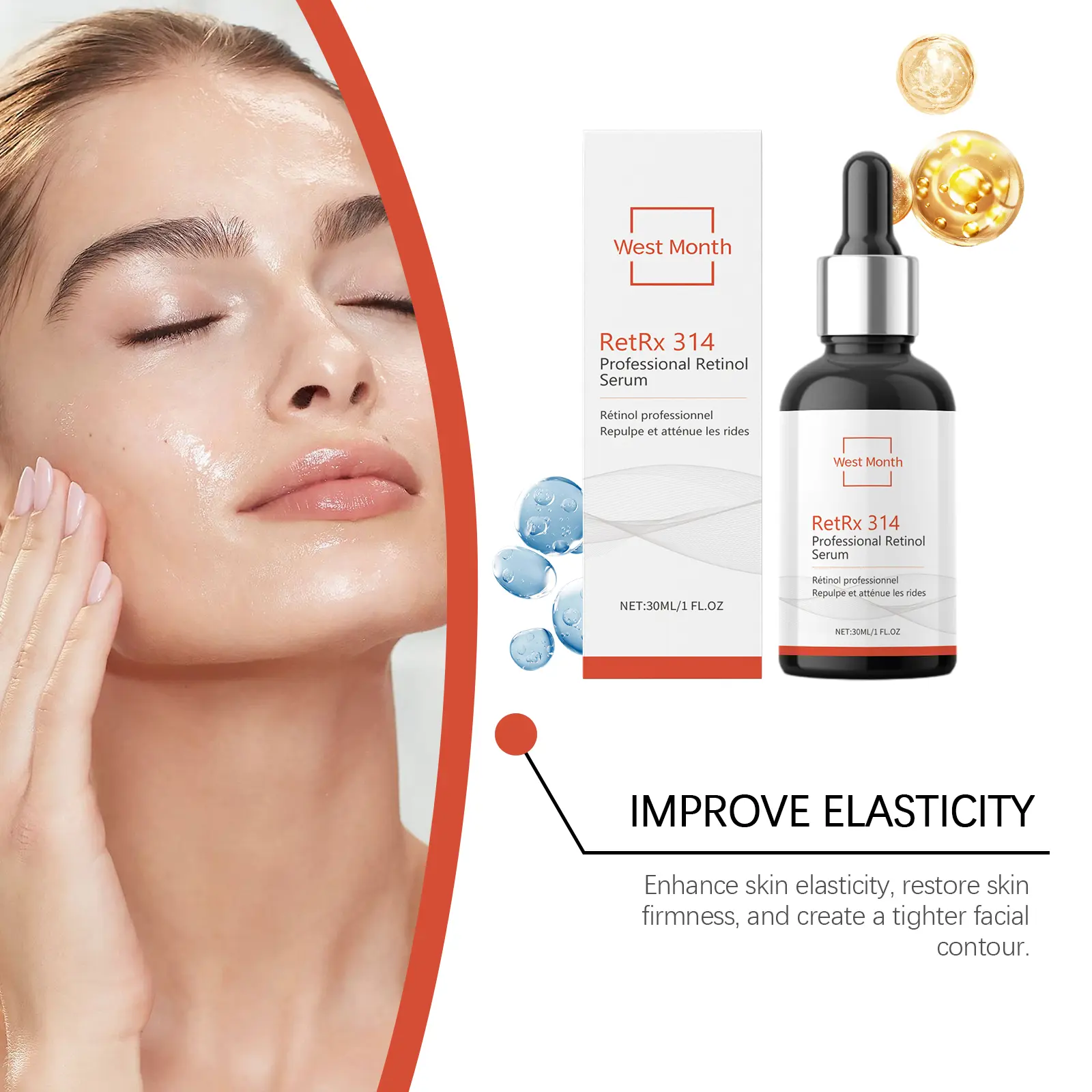 Retinol Facial Essence Hydrating & Firming Serum - West 6 retinol essence facial hydrate nourish improve West Month 153 3027