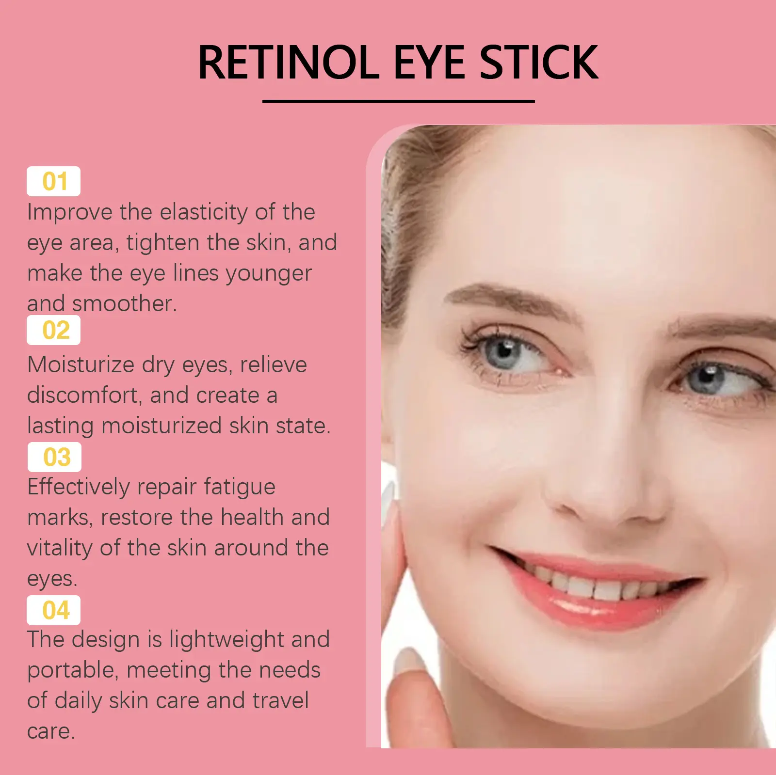 Retinol Eye Cream Stick for Firming & Moisturizing | West&Month 5 retinol eye cream stick tighten moisturize West Month 064 1907