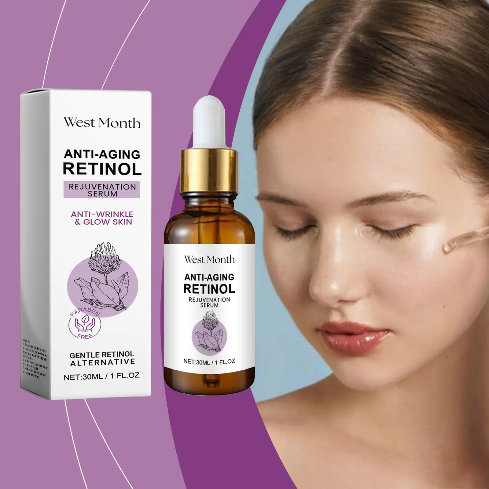 Retinol Eye Essence for Firming & Fine Lines - West&Month 2 retinol eye essence hydrate tighten reduce lines West Month 444 6842