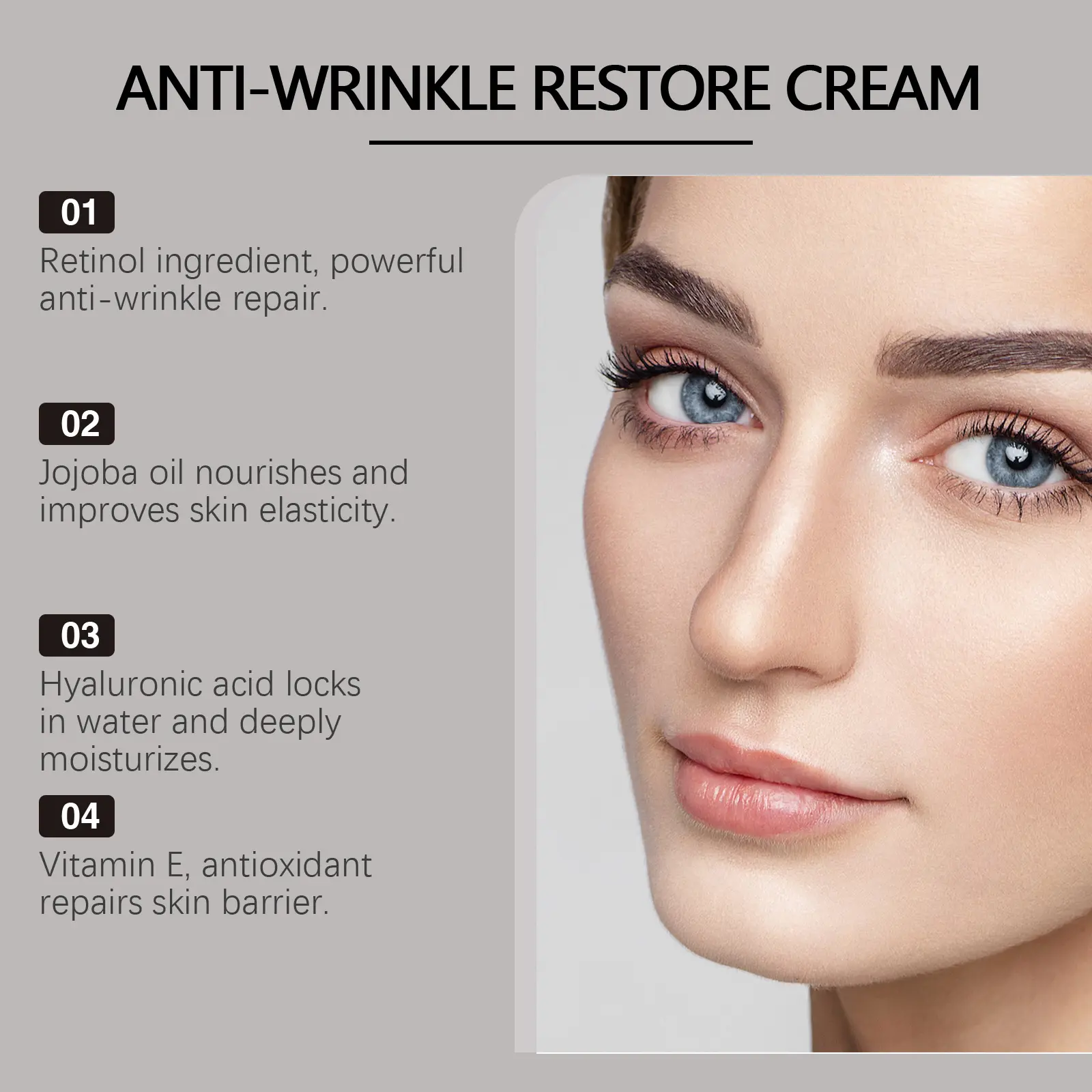 Retinol Cream for Fine Lines & Hydrating Skin - West&Month 7 retinol skin cream lighten lines hydrate nourish West Month 567 8523