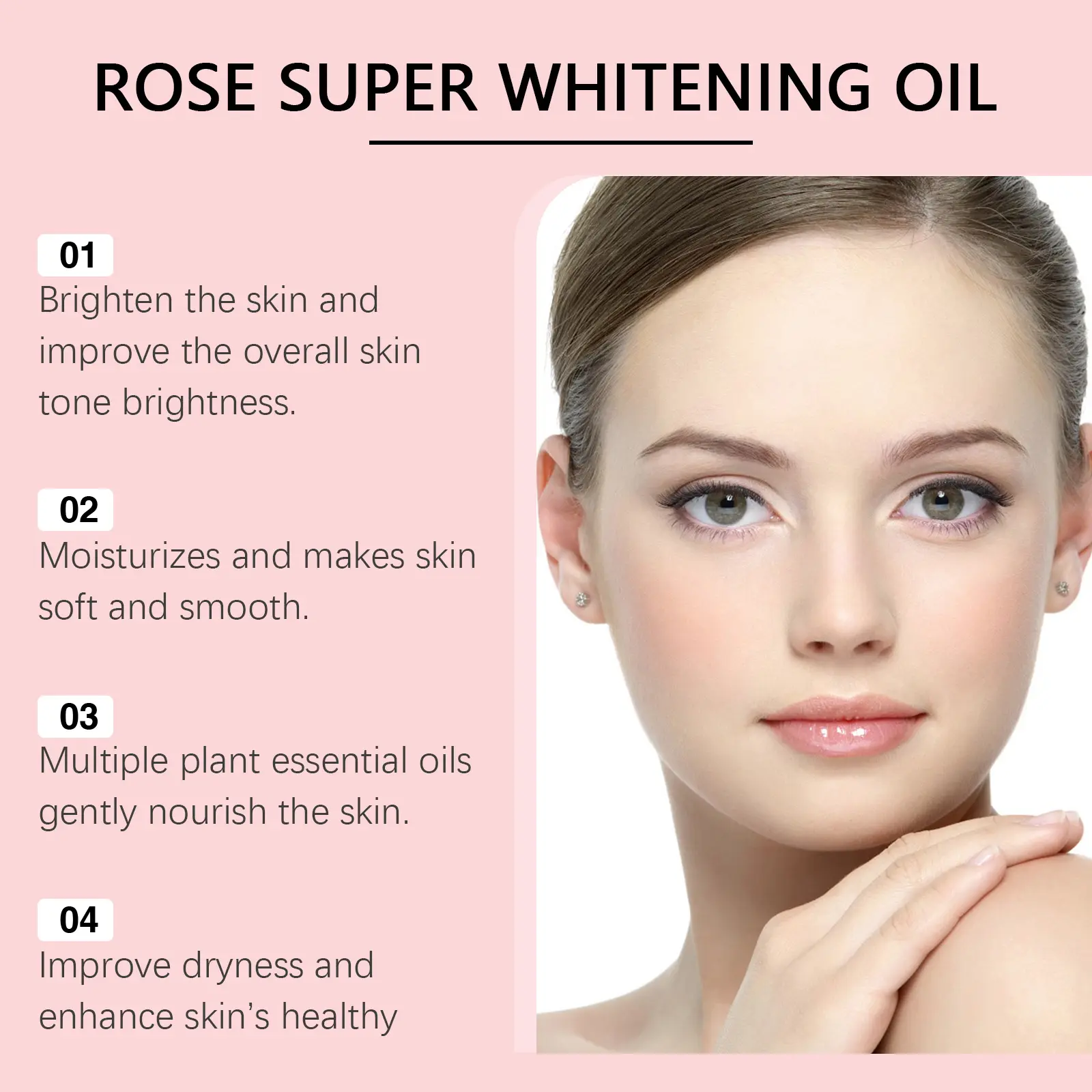Rose Body Oil Moisturizing & Hydrating Daily Care - West&Month 4 rose body oil moisturize hydrate purify West Month 175 3303