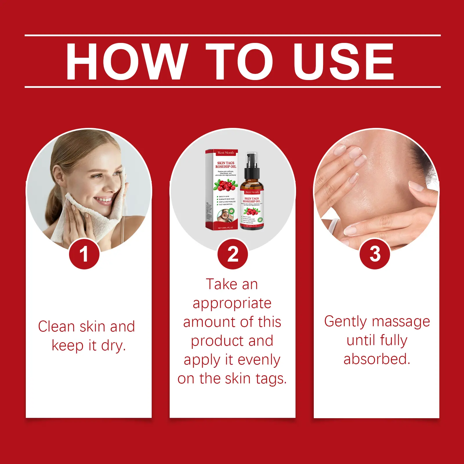 Rosehip Seed Oil for Smooth Skin & Deep Hydration - West&Month 4 rosehip seed wart essence oil moisturize West Month 048 1710