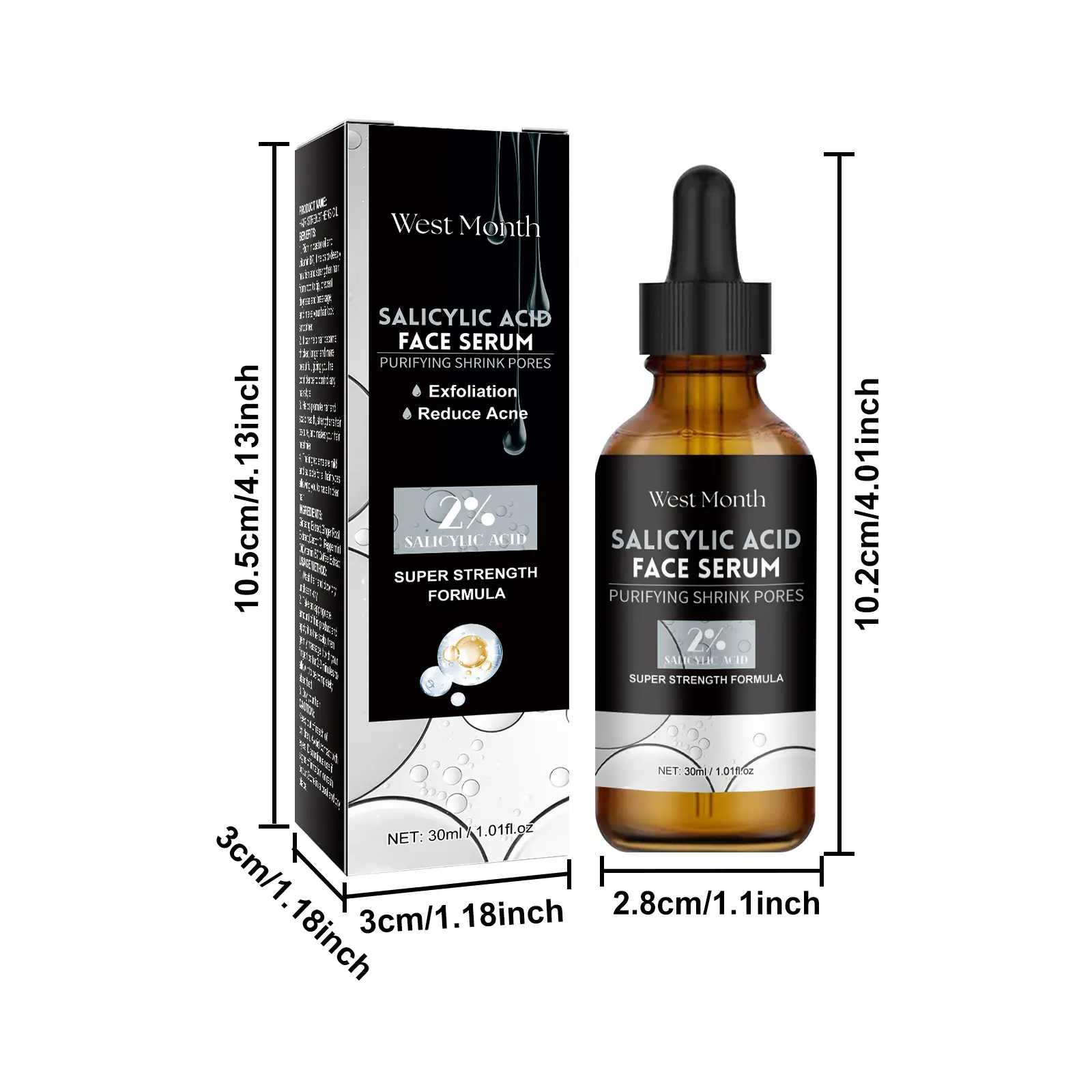 Salicylic Acid Facial Essence for Acne Marks & Hydration - West 1 salicylic acid essence lighten acne mark West Month 278 4601