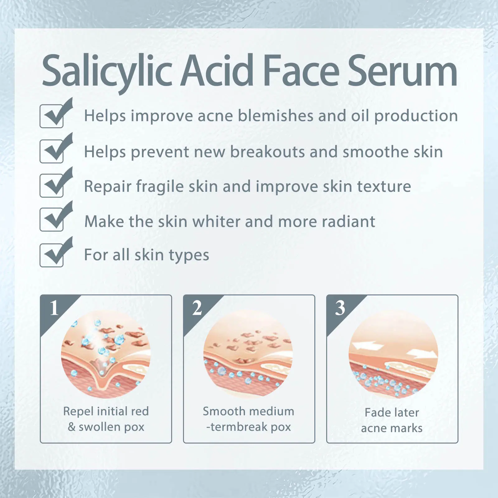 Salicylic Acid Facial Essence for Acne Marks & Hydration - West 5 salicylic acid essence lighten acne mark West Month 278 4605