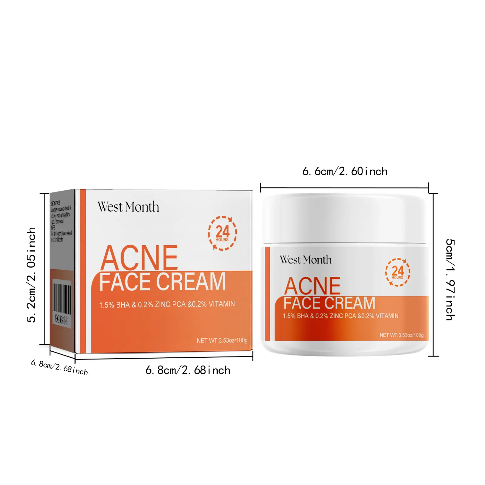 Salicylic Acid Facial Mask for Acne and Pore Care - West&Month 1 salicylic acid mask lighten acne tighten pores West Month 117 2590