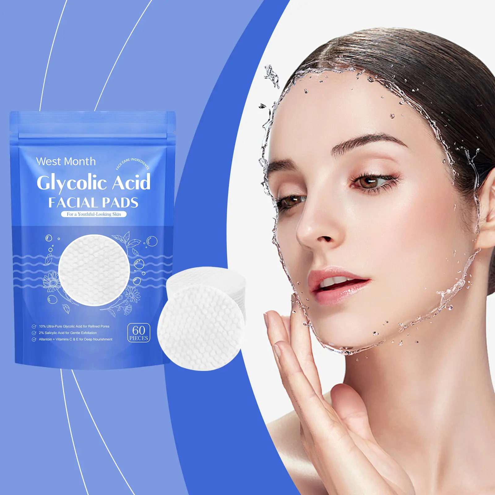 West&Month Salicylic Acid Pads Review: My 3-Week Skin Diary 2 Close-up of a West&Month cleansing pad being held