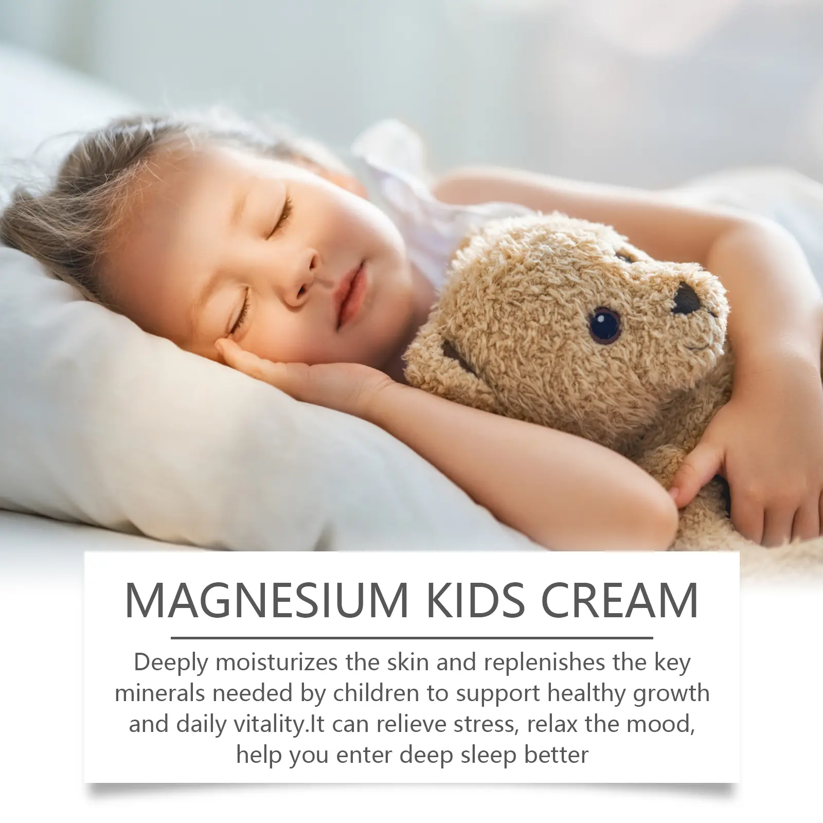 Kids Magnesium Body Cream Moisturizing & Refreshing Formula - West&Month 11 sheep magnesium cream kids sleep moisturizing West Month 085 2172