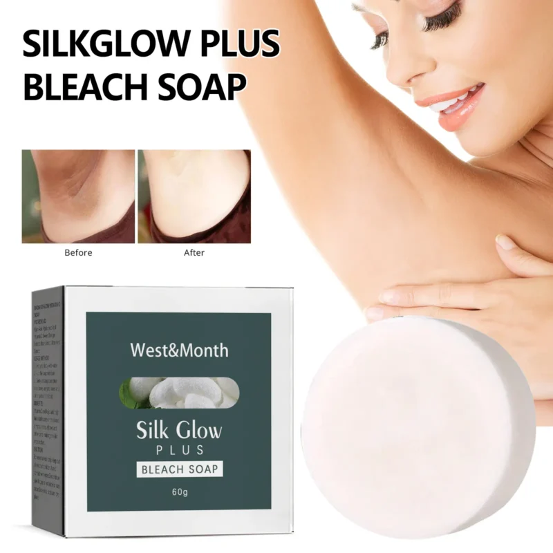 silk glow bleach soap brighten clean moisturize West Month 351 5553