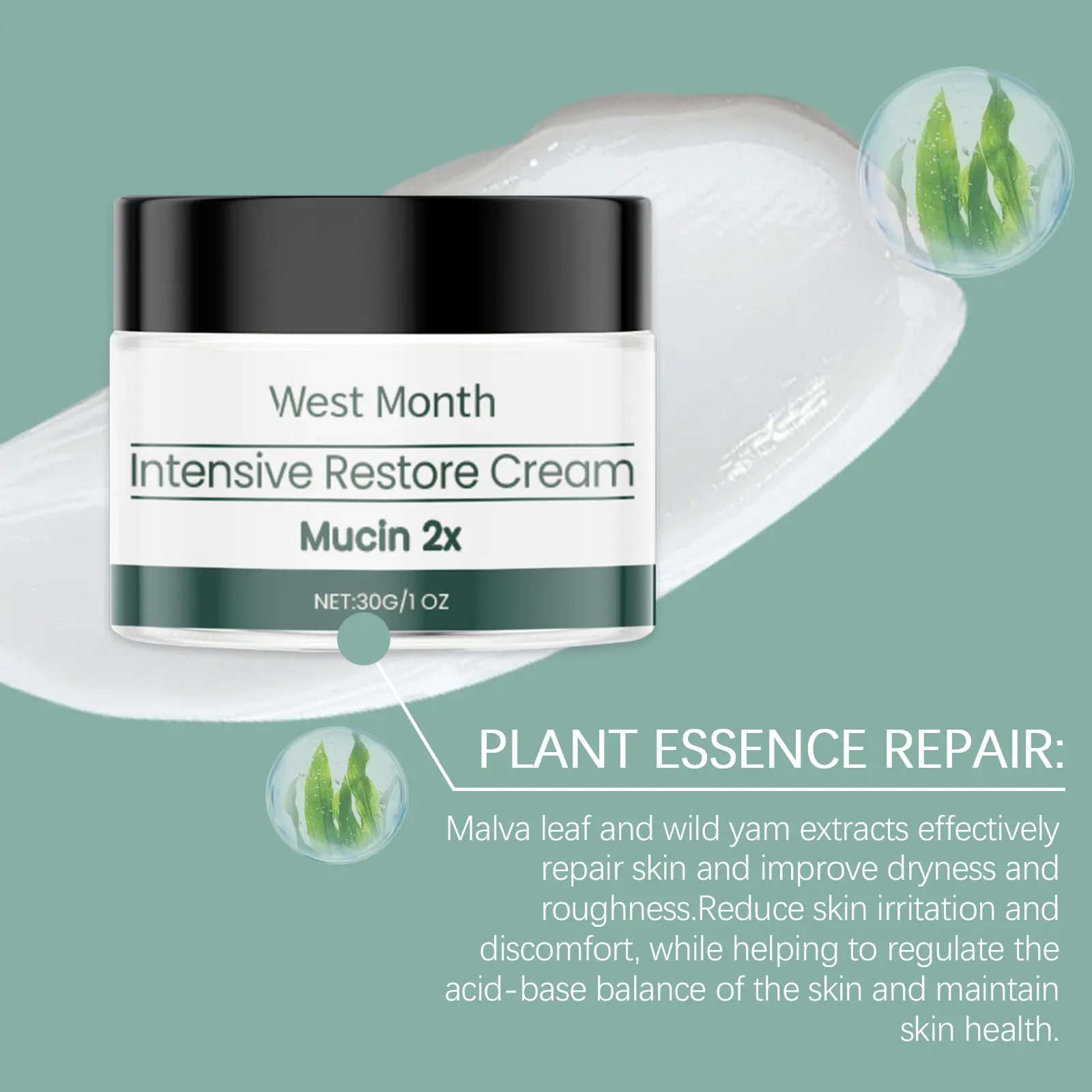 Gentle Nourishing Repairing Moisturizer for Deep Hydration - West&Month 8 skin care cream gentle nourish repair moisturize West Month 568 8533