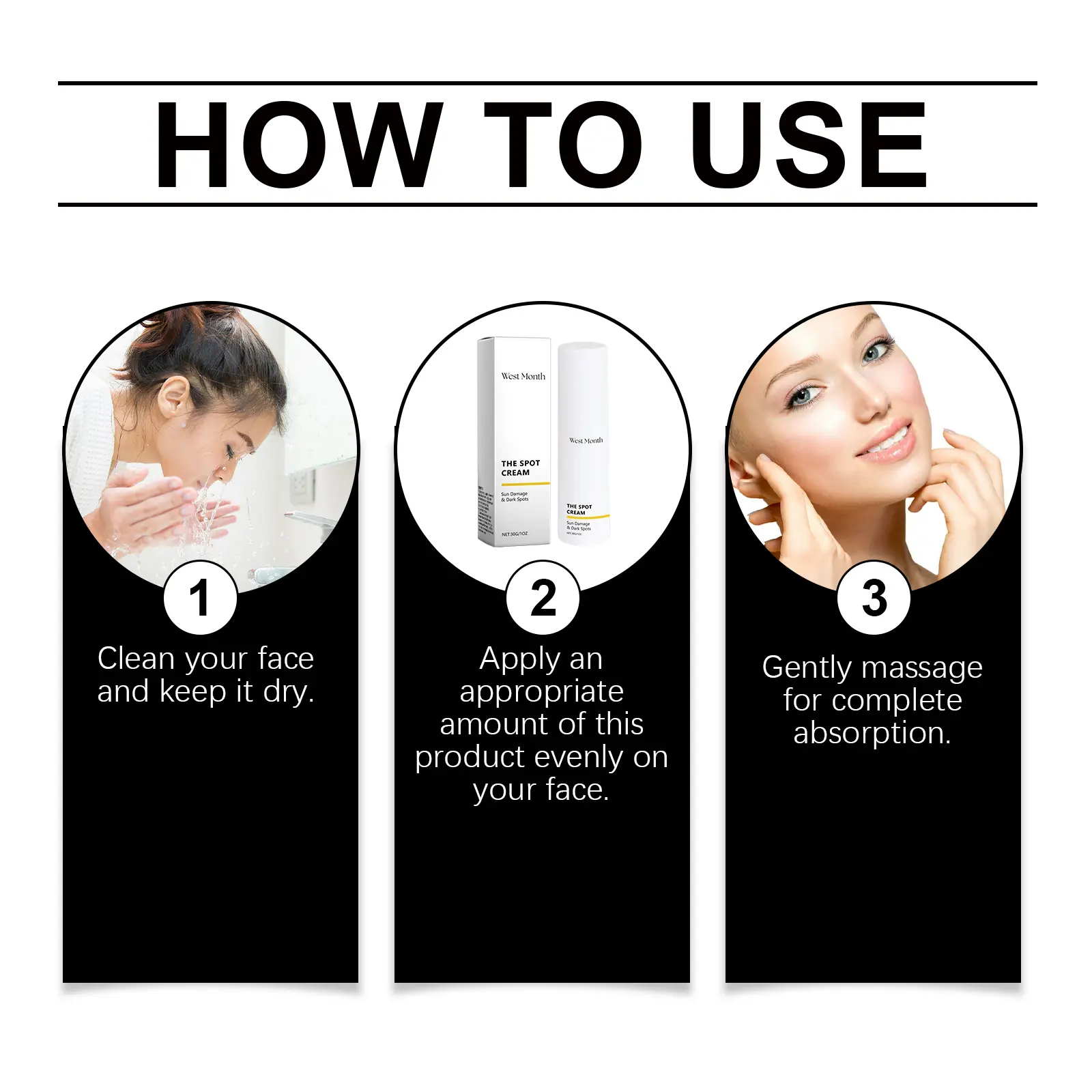 Brightening Moisturizer Cream for Dull Skin with Vitamin C & Niacinamide - West&Month 4 skin care cream improve dull brighten West Month 291 4784