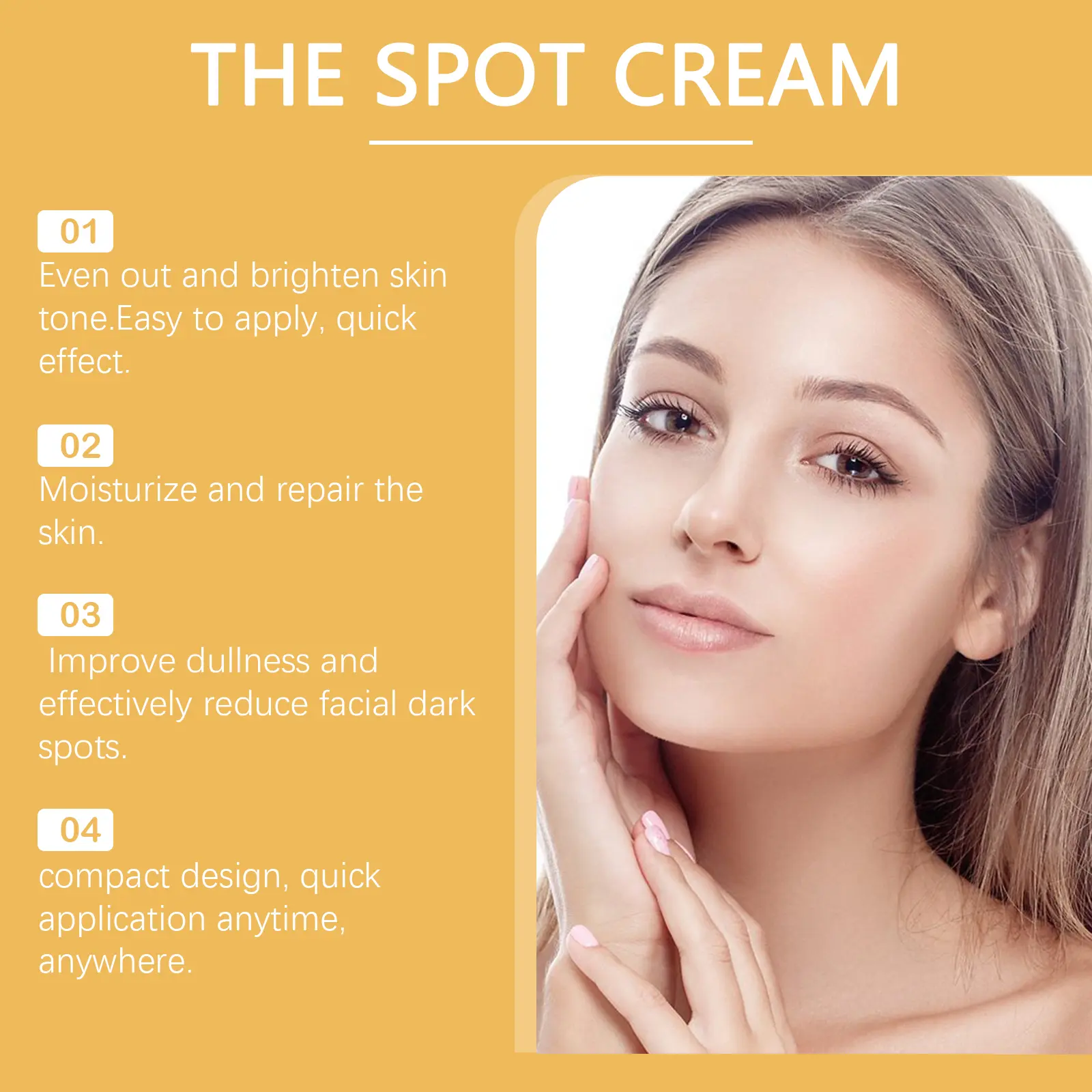 Brightening Moisturizer Cream for Dull Skin with Vitamin C & Niacinamide - West&Month 7 skin care cream improve dull brighten West Month 291 4787