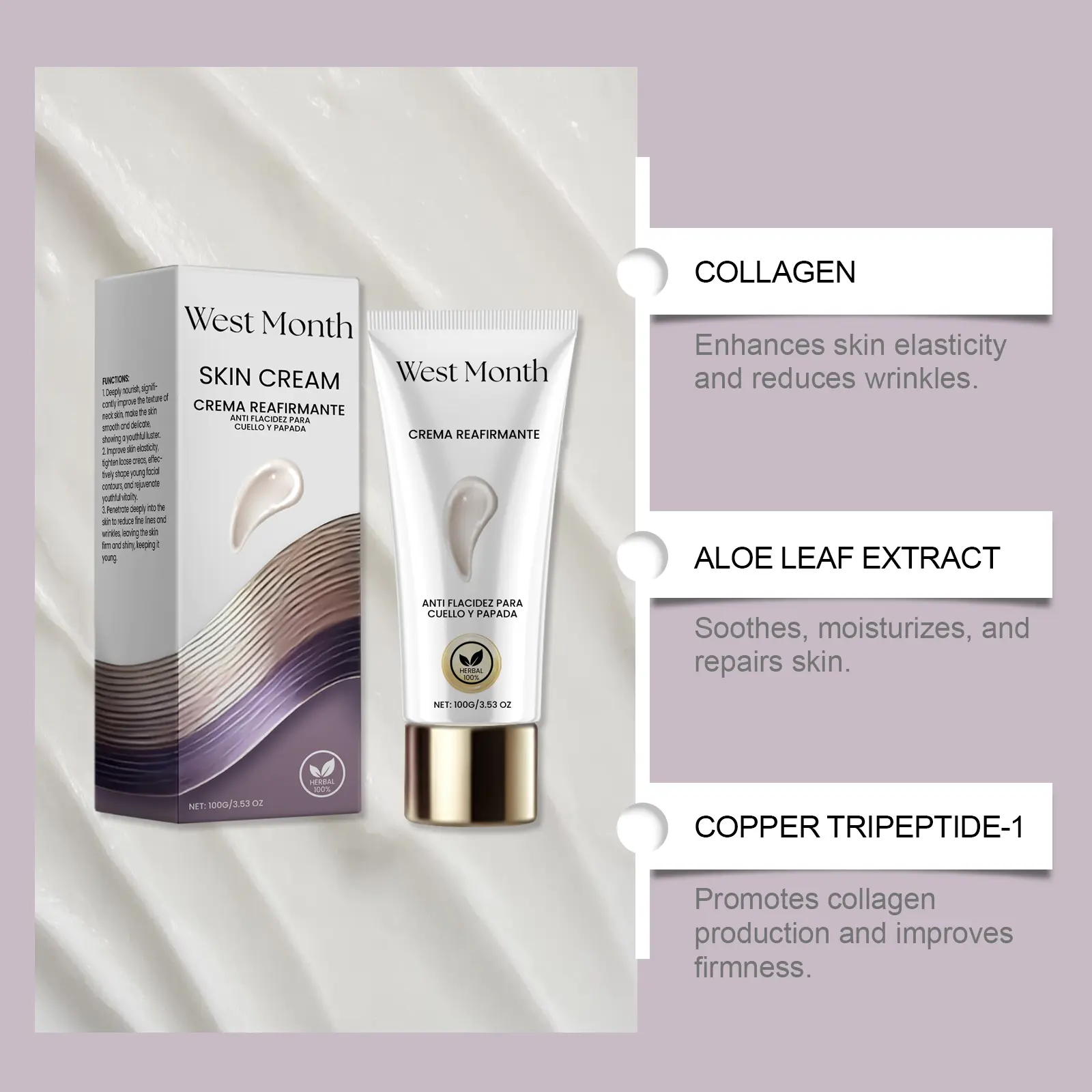 Moisturizing Brightening Cream for Face & Body with Vitamin E - West 8 skin care cream moisturizing body West Month 722 10224