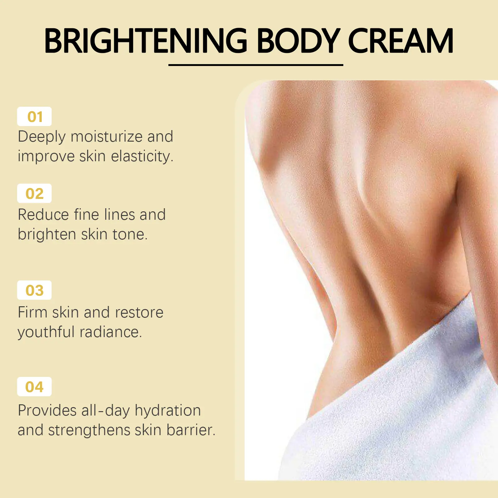 Firming & Moisturizing Body Cream for Skin Elasticity - West&Month 5 skin care cream moisturizing body cream West Month 508 7770