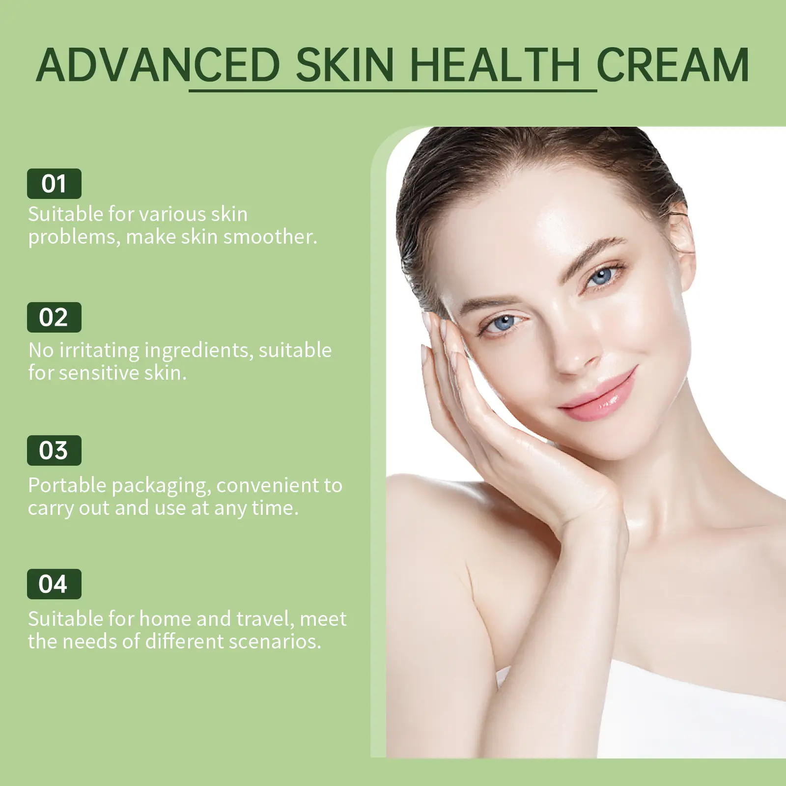 Skin Repair Cream for Smooth and Delicate Skin - West&Month 5 skin care cream repair fat granules moisturize West Month 633 9194