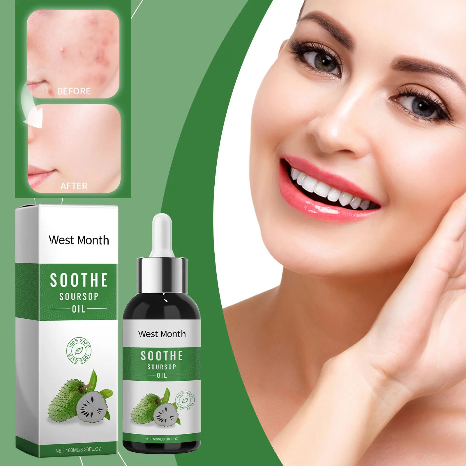 Essential Oil for Skin Moisturizing & Soothing Treatment | West&Month 2 skin care oil soothe improve alleviate dry West Month 539 8225