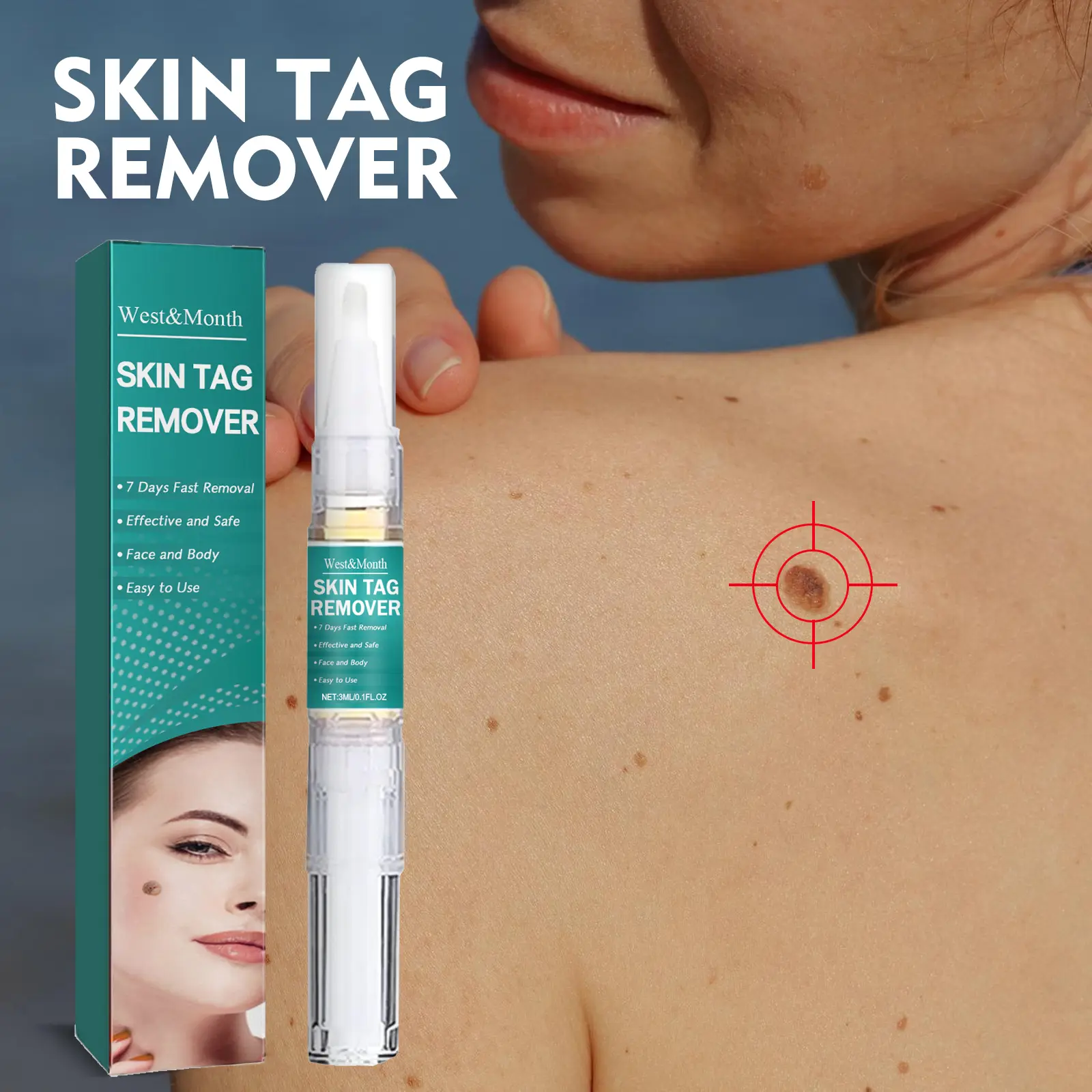 Skin Care Pen for Moisturizing & Skin Refinement - West&Month 2 skin care pen moisturize soften smooth West Month 256 4330