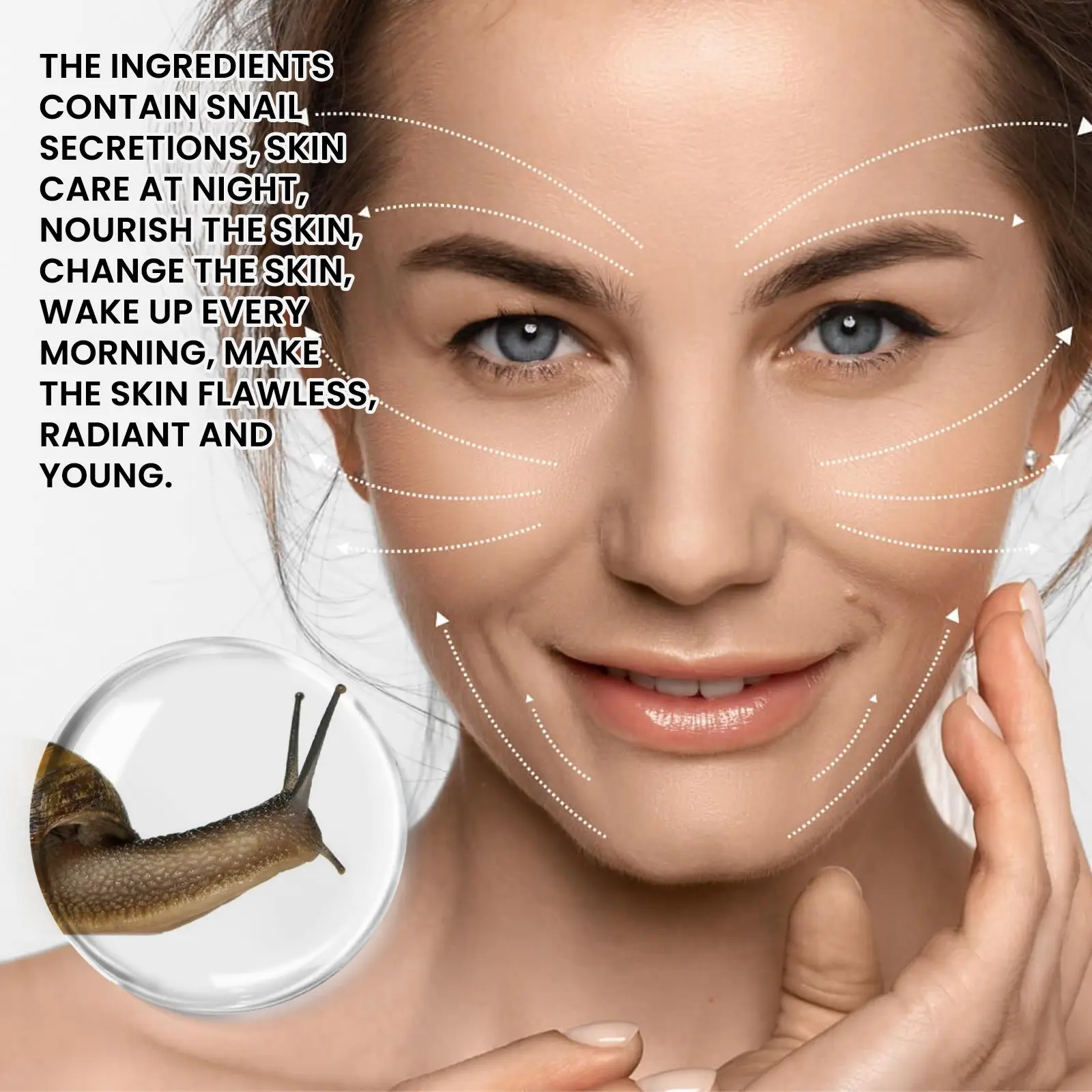 Snail Collagen Firming Cream - Anti-Aging & Deep Hydration - West&Month 4 skin firming snail cream lighten lines moisturize West Month 207 3696