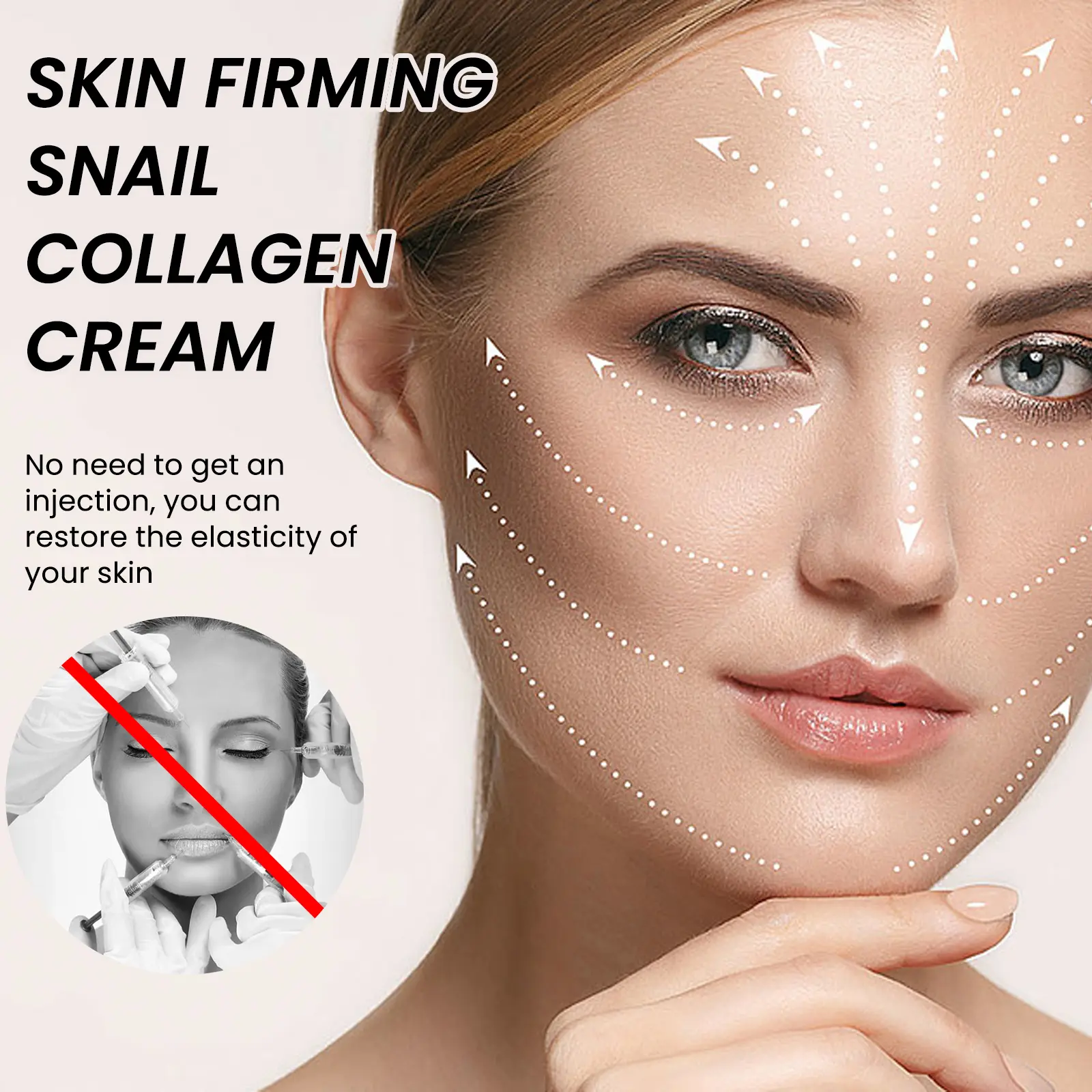 Snail Collagen Firming Cream - Anti-Aging & Deep Hydration - West&Month 6 skin firming snail cream lighten lines moisturize West Month 207 3698