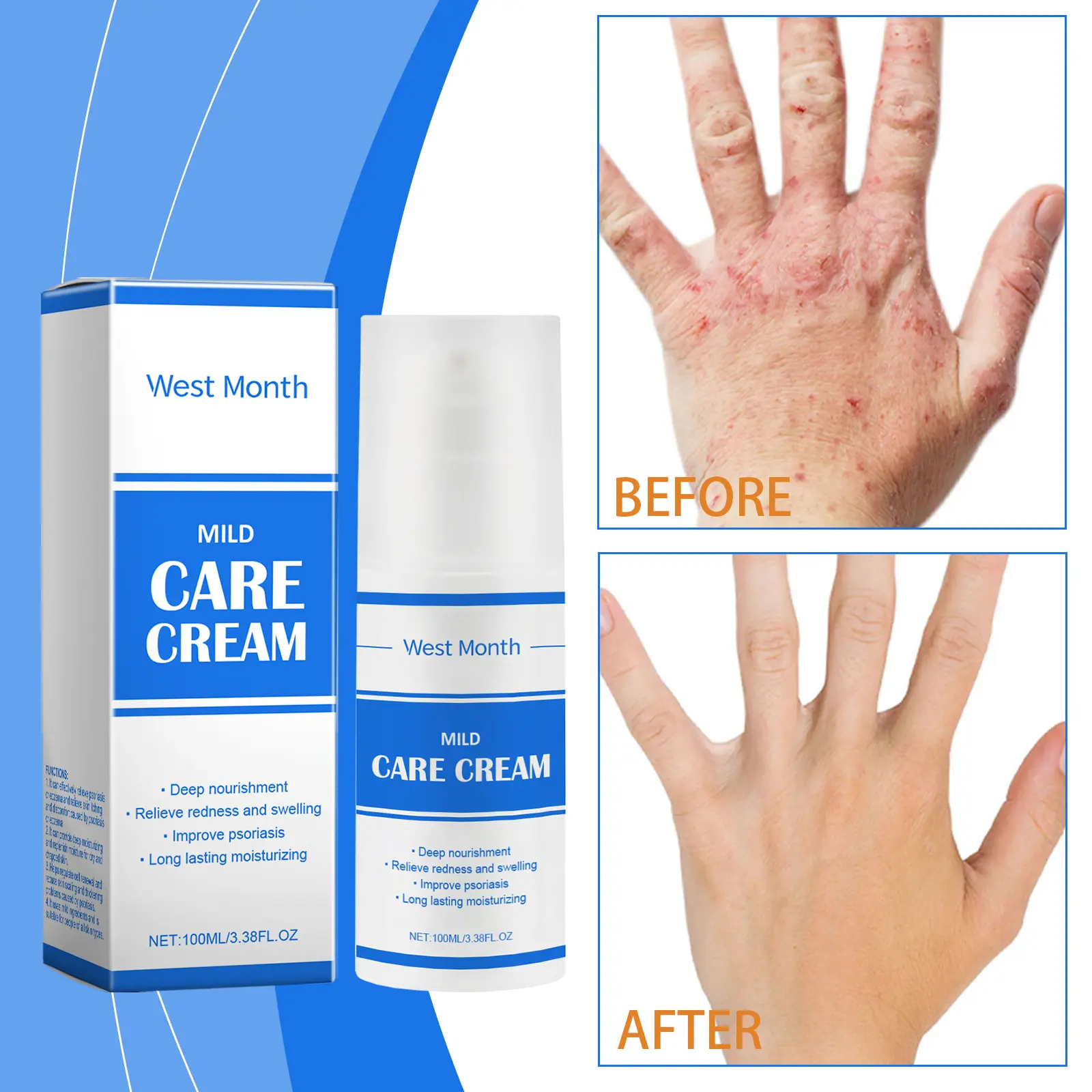 Moisturizing Cream with Vitamin D3 Nourishing Treatment West&Month 2 skin moisturizing cream gently nourish soothe West Month 532 8122