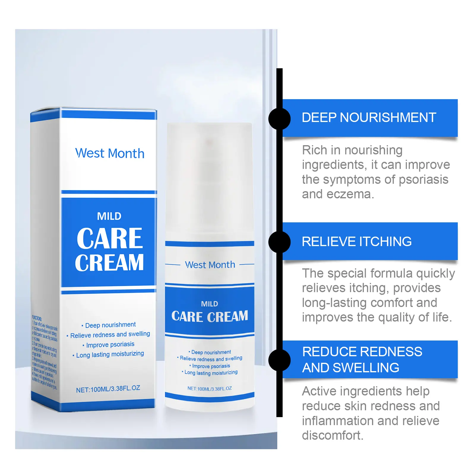 Moisturizing Cream with Vitamin D3 Nourishing Treatment West&Month 8 skin moisturizing cream gently nourish soothe West Month 532 8128