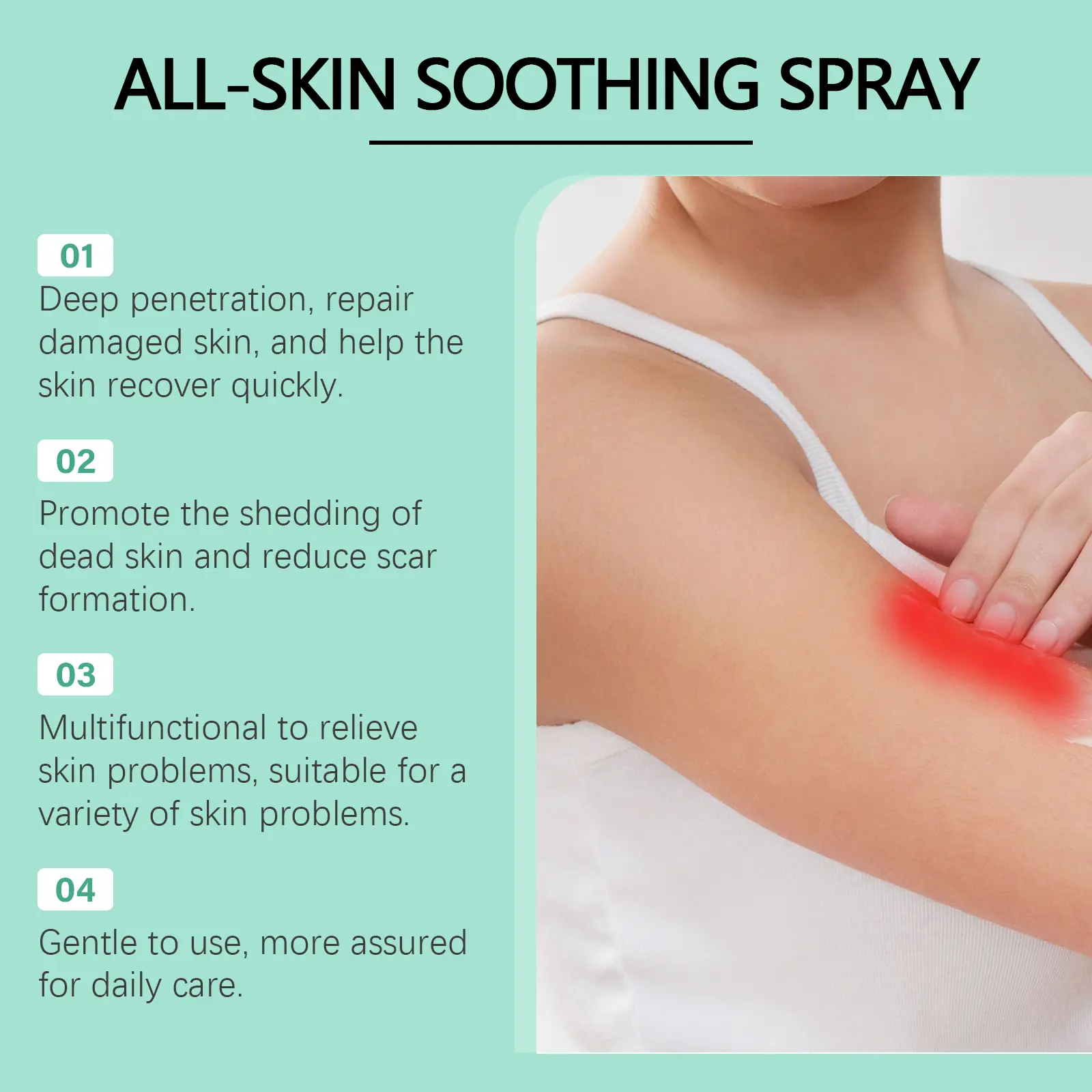 Skin Repair Spray for Gentle Moisturizing & Body Care - West&Month 5 skin repair spray gentle moisturize daily West Month 574 8596