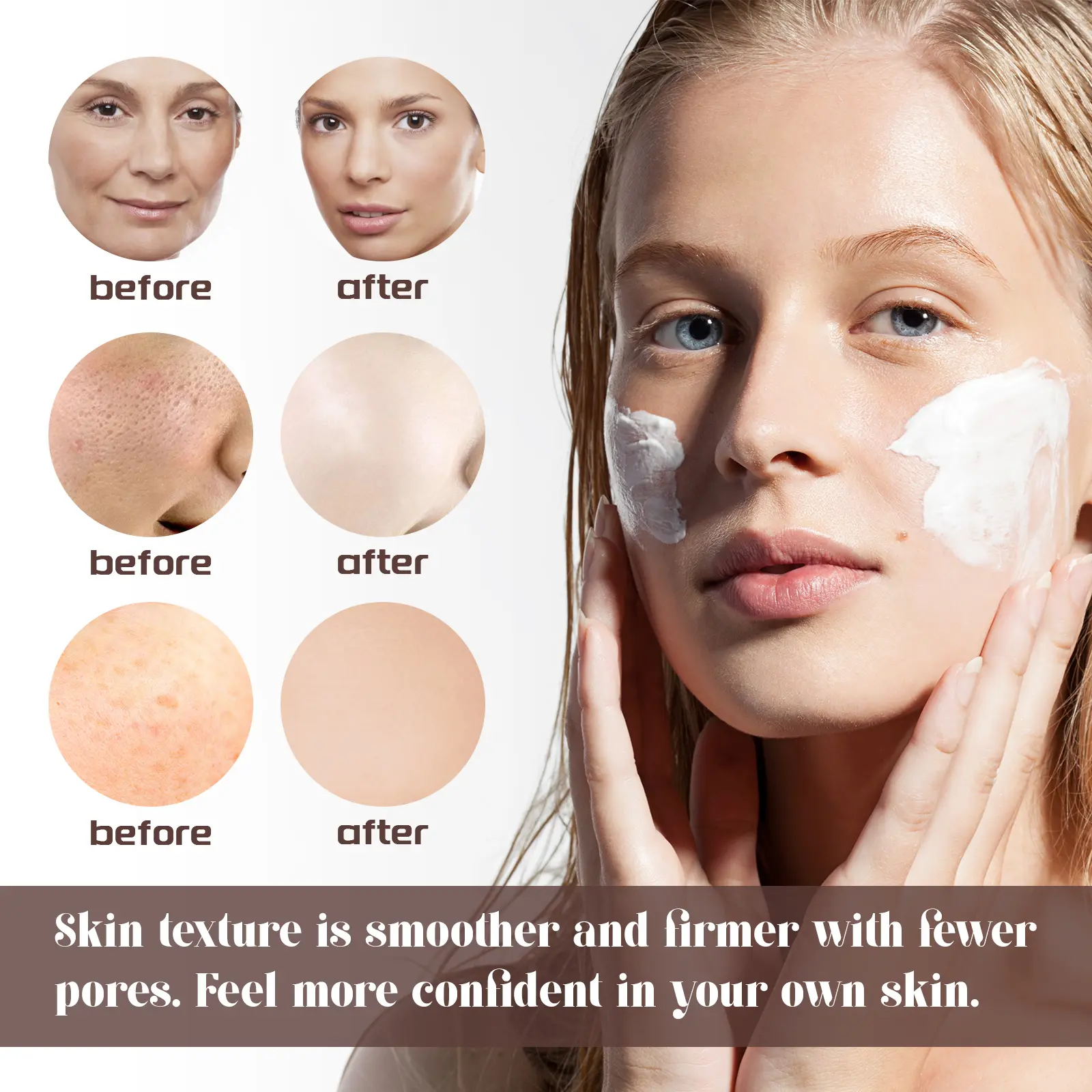 Snail Firming Collagen Cream for Fine Lines & Hydration - West&Month 6 snail collagen cream lighten lines tighten skin West Month 091 2255