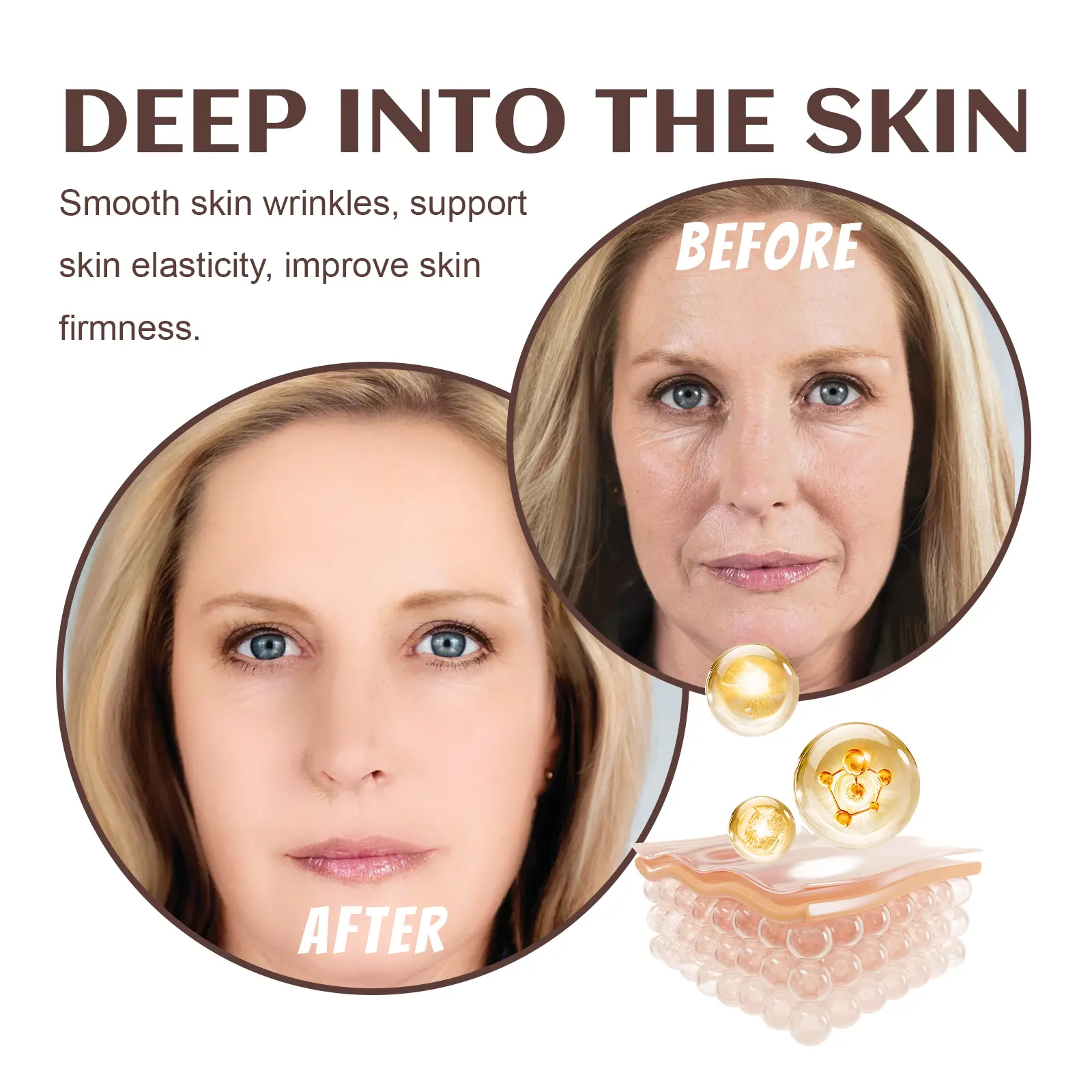 Snail Firming Collagen Cream for Fine Lines & Hydration - West&Month 7 snail collagen cream lighten lines tighten skin West Month 091 2256