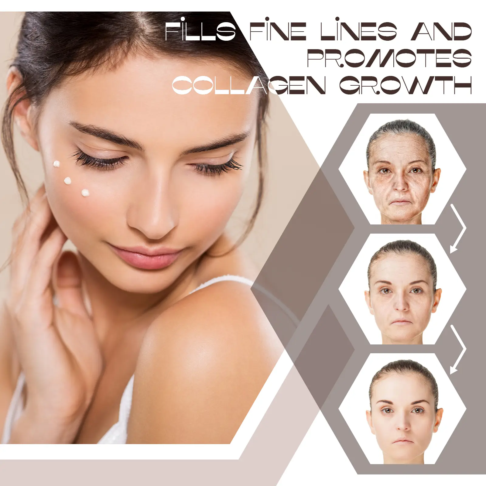 Snail Firming Collagen Cream for Fine Lines & Hydration - West&Month 9 snail collagen cream lighten lines tighten skin West Month 091 2258
