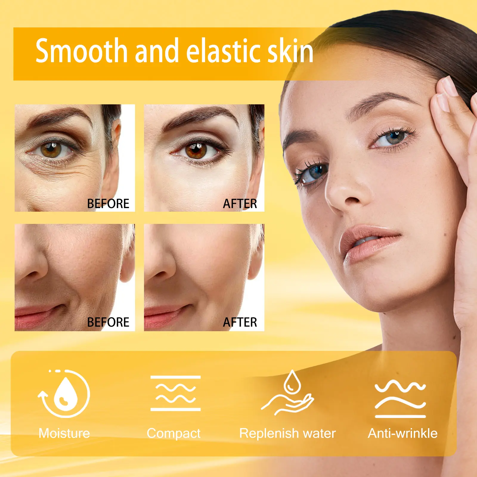 Snake Venom Peptide Essence Anti-Wrinkle & Firming Serum - West&Month 8 snake venom essence reduce lines firm hydrate West Month 638 9259