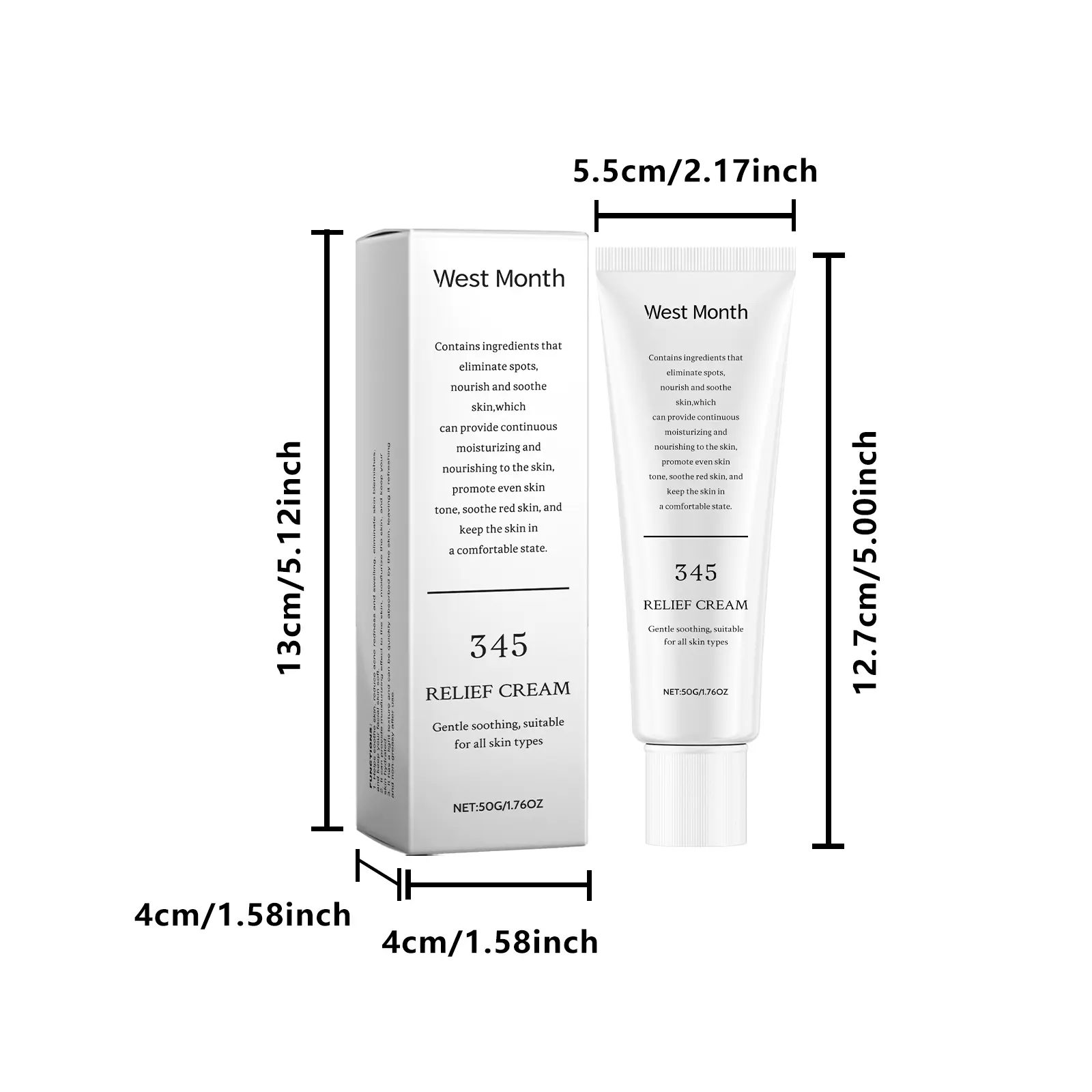 Soothing Moisturizing Cream for Gentle Hydration - West&Month 1 soothing moisturizing cream moisturize gentle facial West Month 545 8298