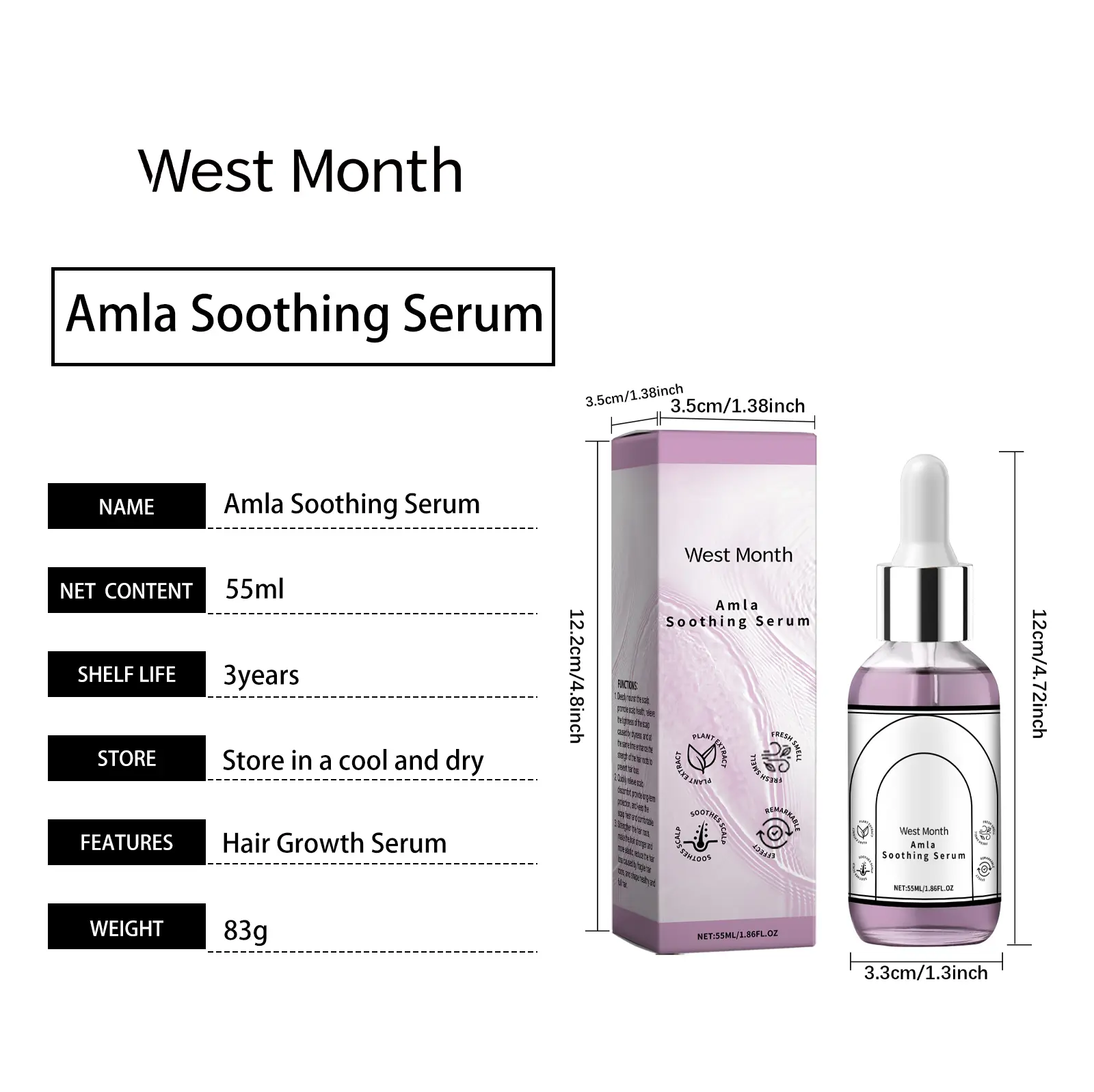 Soothing Scalp Essence Oil for Hair Nourishment - West&Month 1 soothing scalp essence nourish hair West Month 249 4252