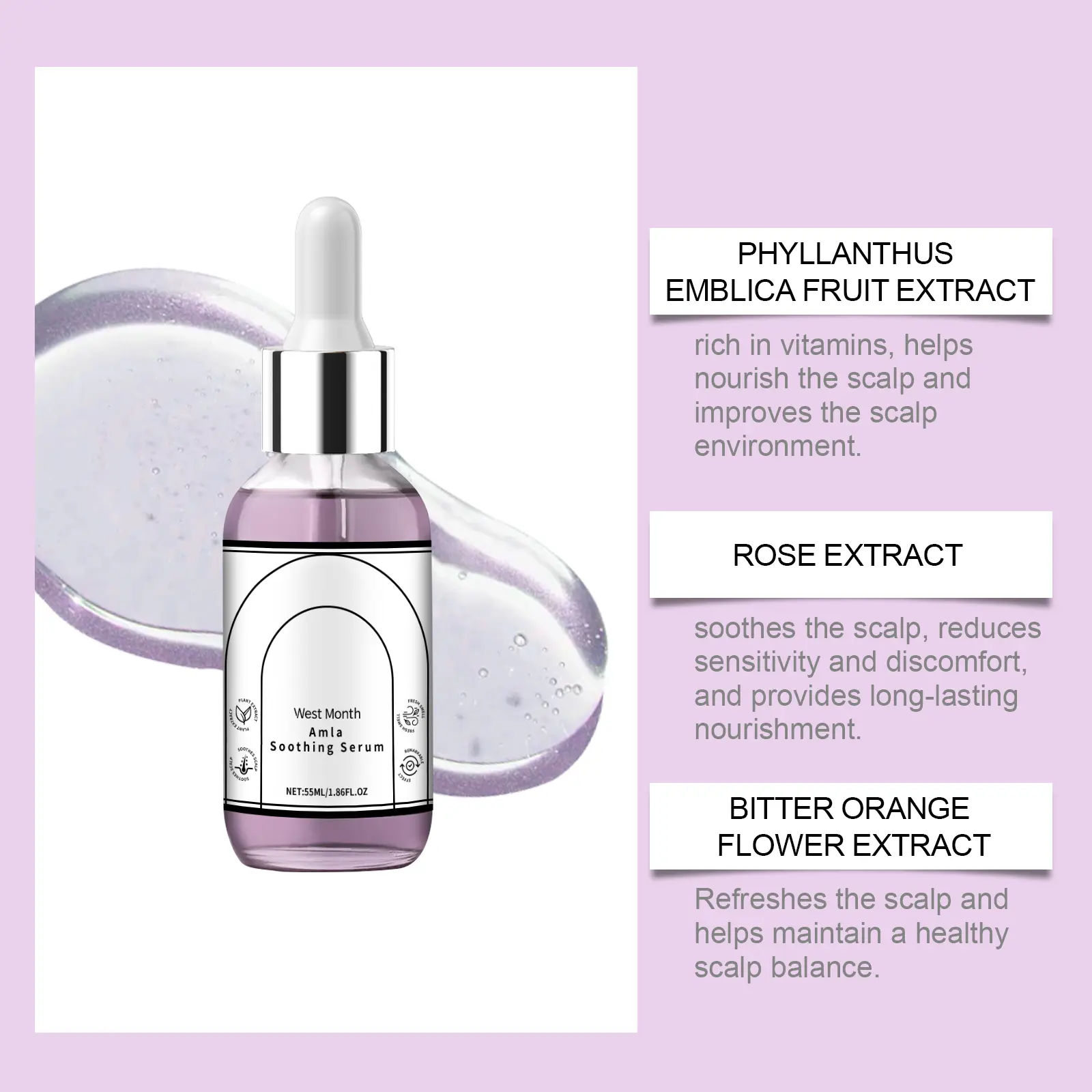 Soothing Scalp Essence Oil for Hair Nourishment - West&Month 8 soothing scalp essence nourish hair West Month 249 4255