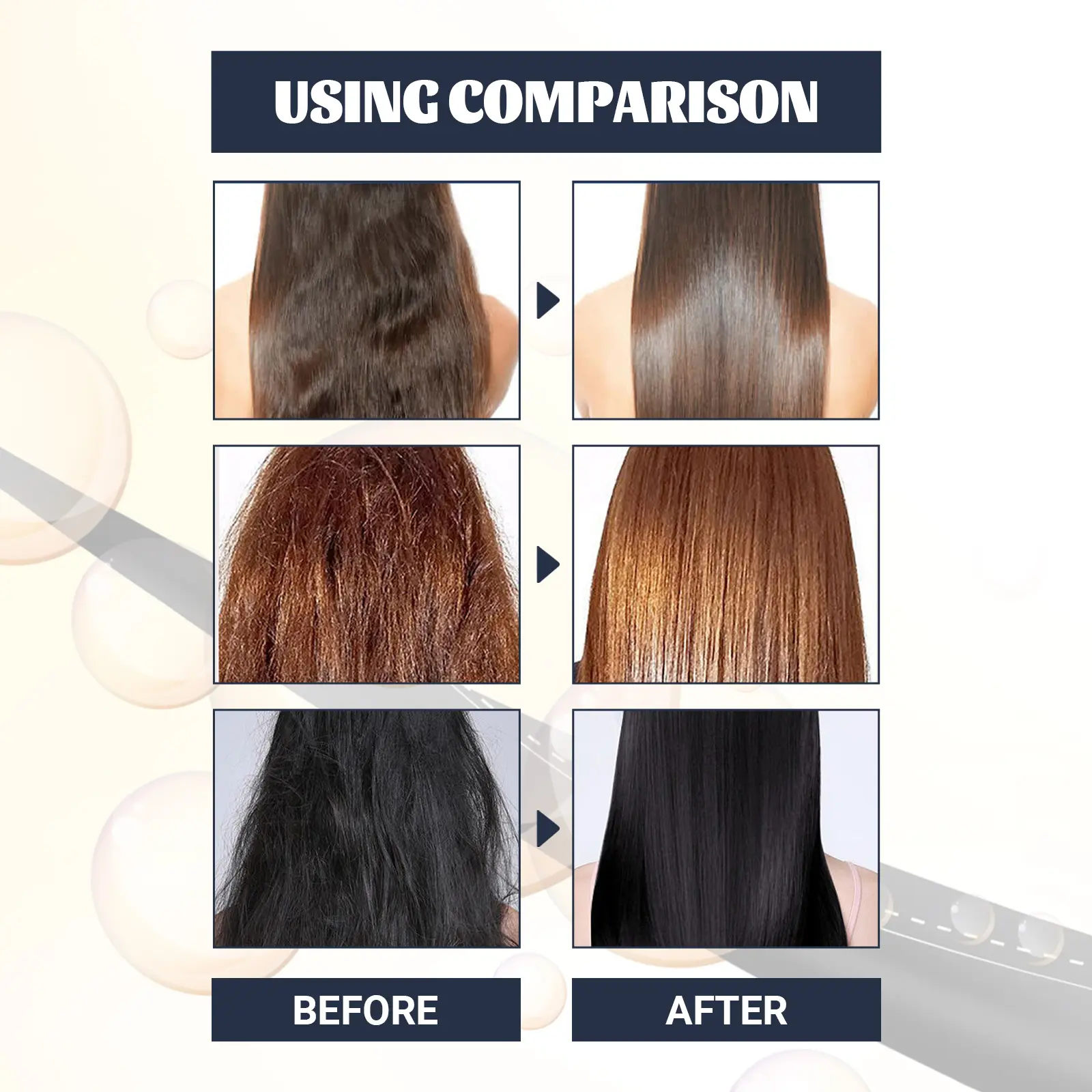 Keratin Repair Cream Moisturizing Hair Mask Treatment - West&Month 7 straightening keratin cream repair silky West Month 234 4058