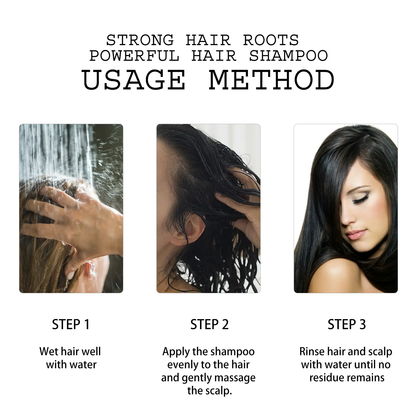 Dry Hair Repair Shampoo for Strong Roots & Nourishment - West&Month 4 strong hair shampoo nourish moisturize repair West Month 393 6147