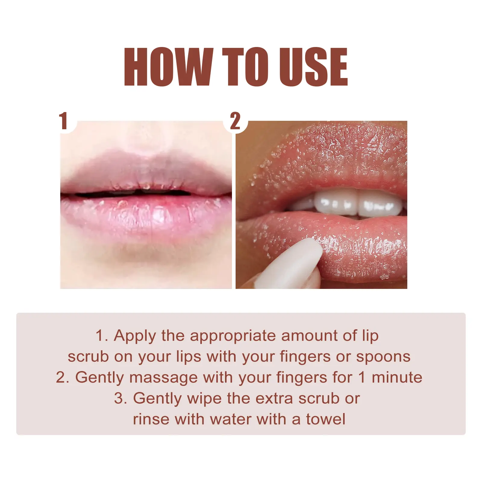 Sugar Scrub for Lips - Hydrating Exfoliating Care Cream by West&Month 4 sugar scrub fade lip lines cure peeling West Month 326 5215