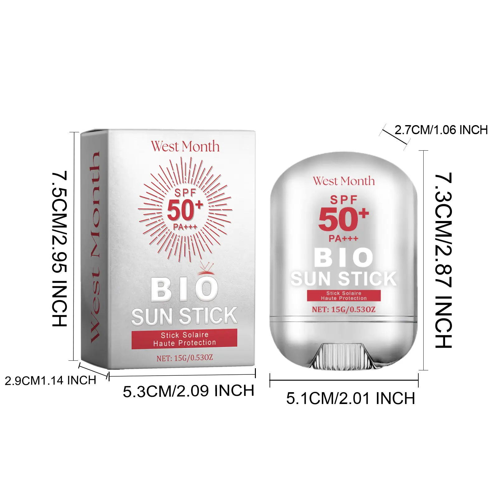 Moisturizing Skin Stick Refreshing & Non-Sticky - West&Month 1 summer outdoor stick moisturize refresh non sticky West Month 363 5730