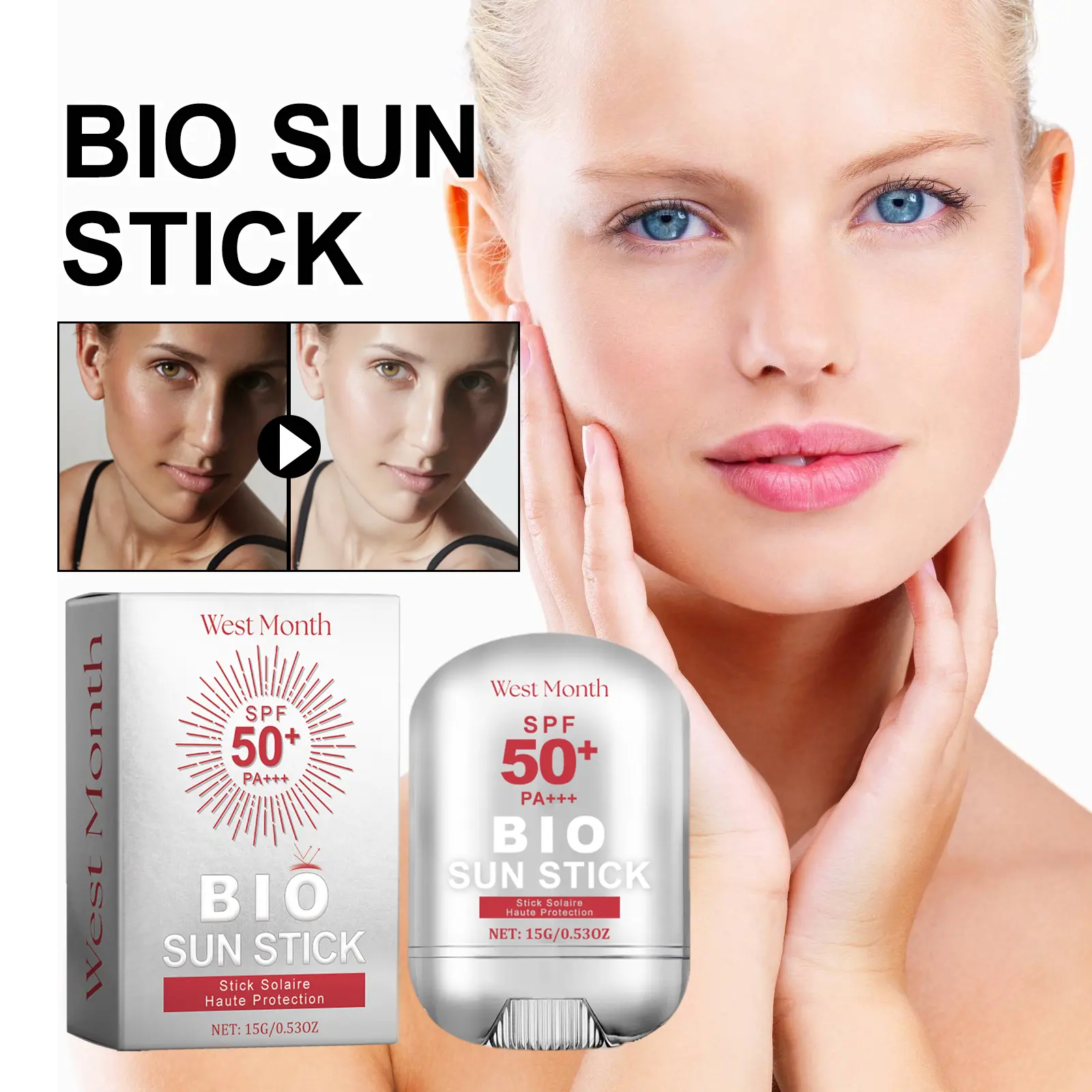 Moisturizing Skin Stick Refreshing & Non-Sticky - West&Month 2 summer outdoor stick moisturize refresh non sticky West Month 363 5731