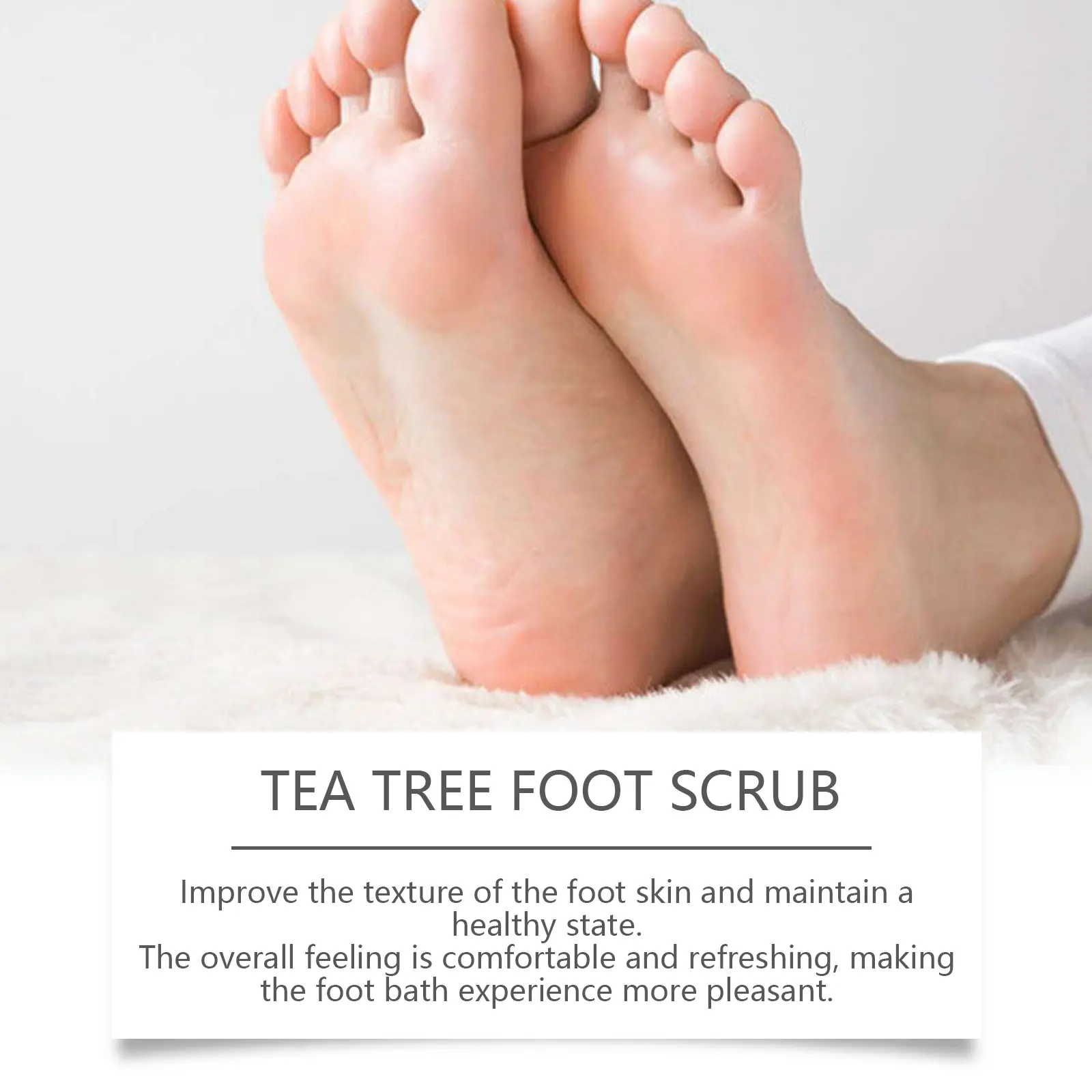West&Month Tea Tree Foot Scrub for Callus Softening & Smooth Skin 10 tea tree foot scrub soften horny tender West Month 111 2516