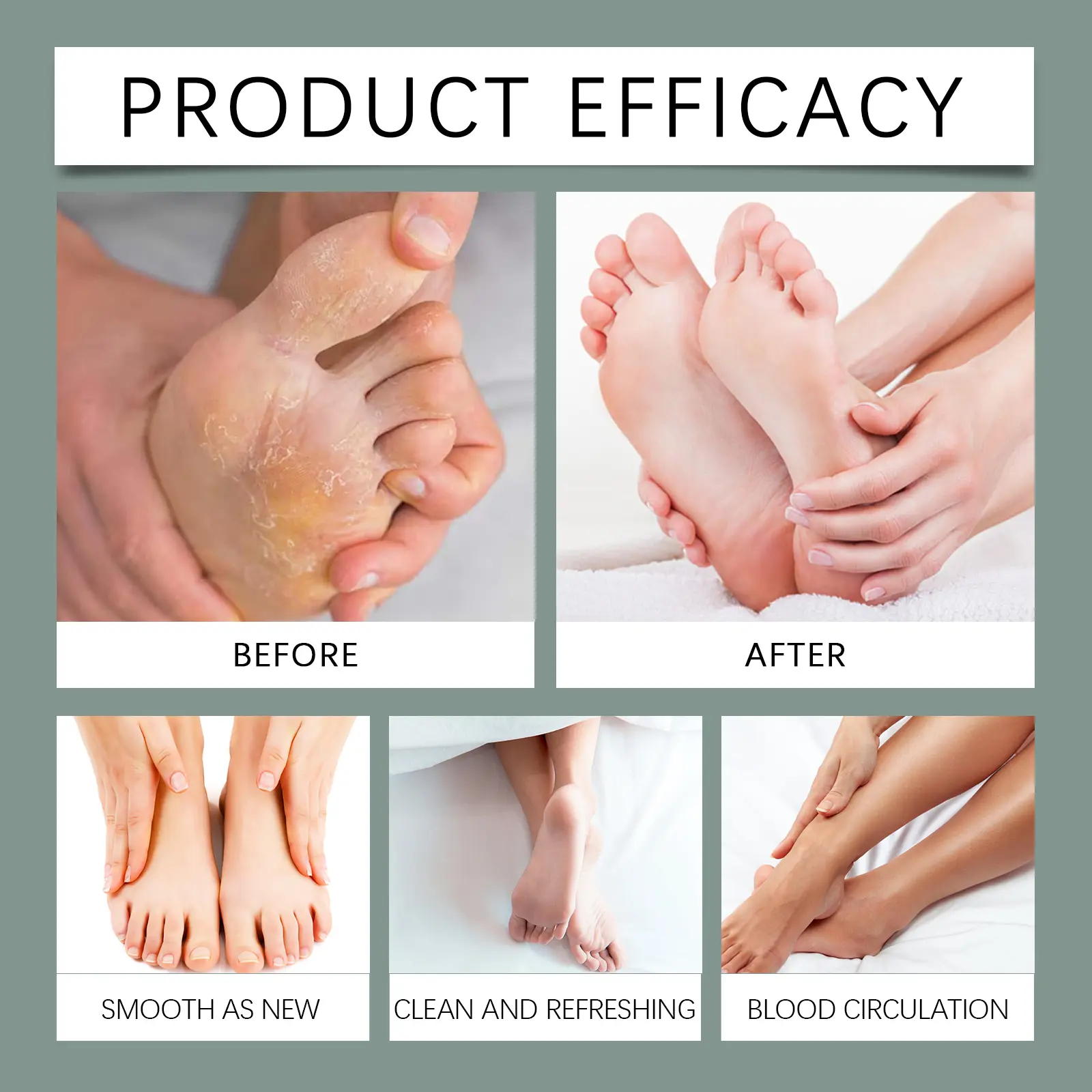 West&Month Tea Tree Foot Scrub for Callus Softening & Smooth Skin 12 tea tree foot scrub soften horny tender West Month 111 2518