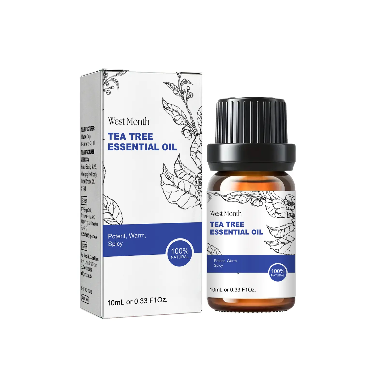 Honestly, I’m Obsessed: My Real Experience with West&Month Tea Tree Essential Oil 1 West&Month Tea Tree Essential Oil bottle on a clean background