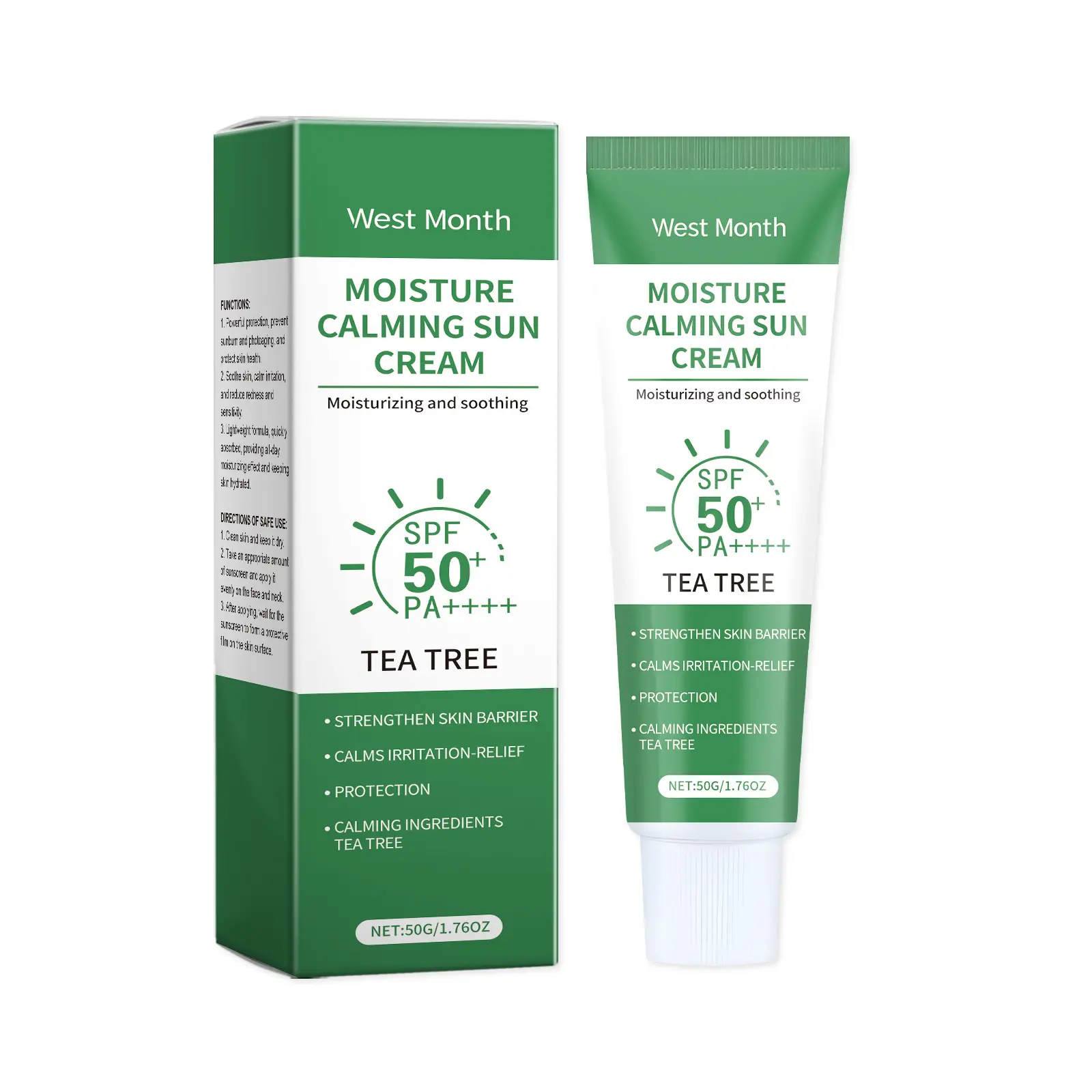 West&Month Tea Tree Refreshing Protective Cream for Face and Body 1 West&Month Tea Tree Refreshing Protective Cream