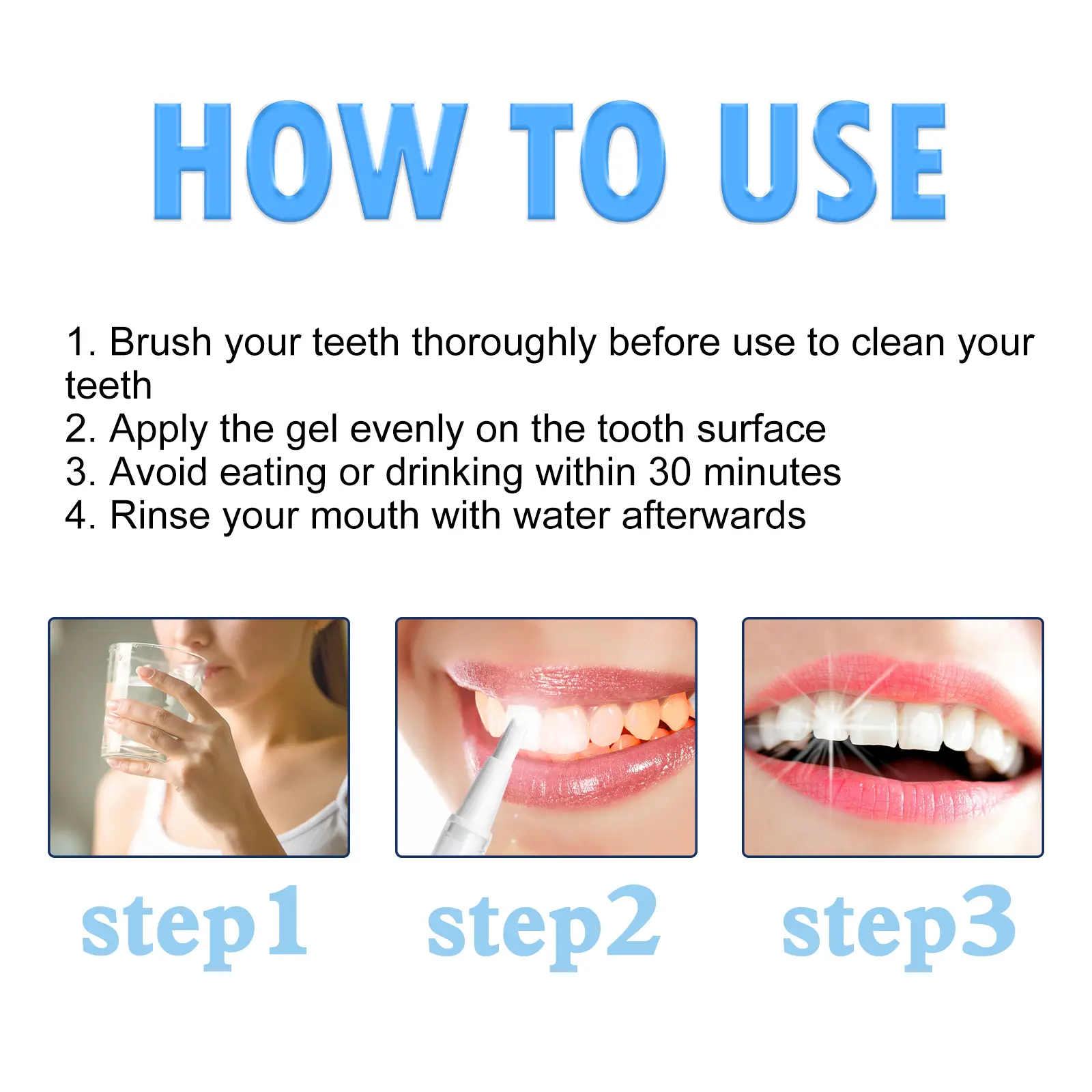 West&Month Teeth Whitening Gel Pen for Rapid Stain Removal 4 teeth brightening gel oral care clean white West Month 386 6049