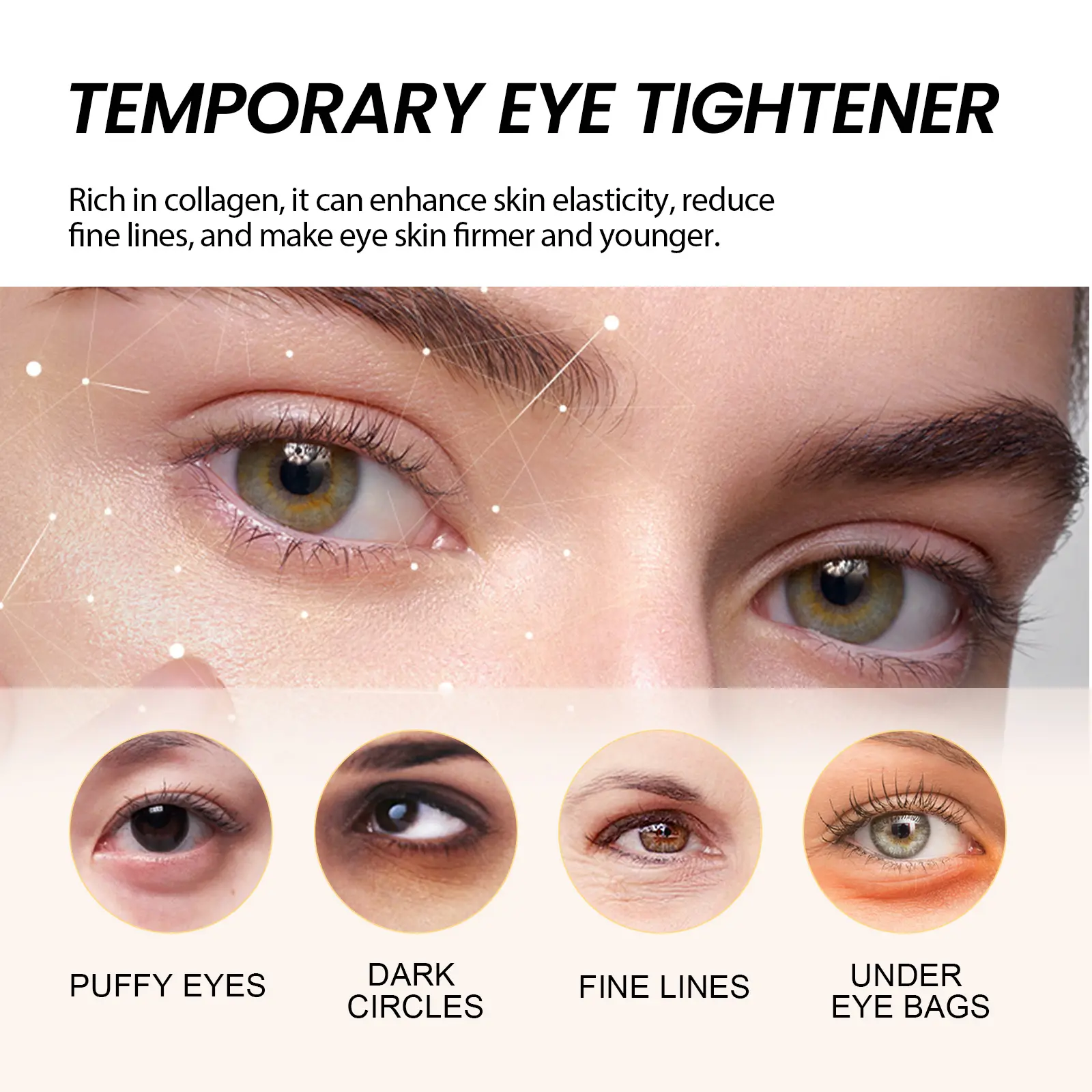 Temporary Eye Tightener for Bags & Fine Lines - West&Month 7 temporary eye tightener dilute fine lines West Month 040 1616