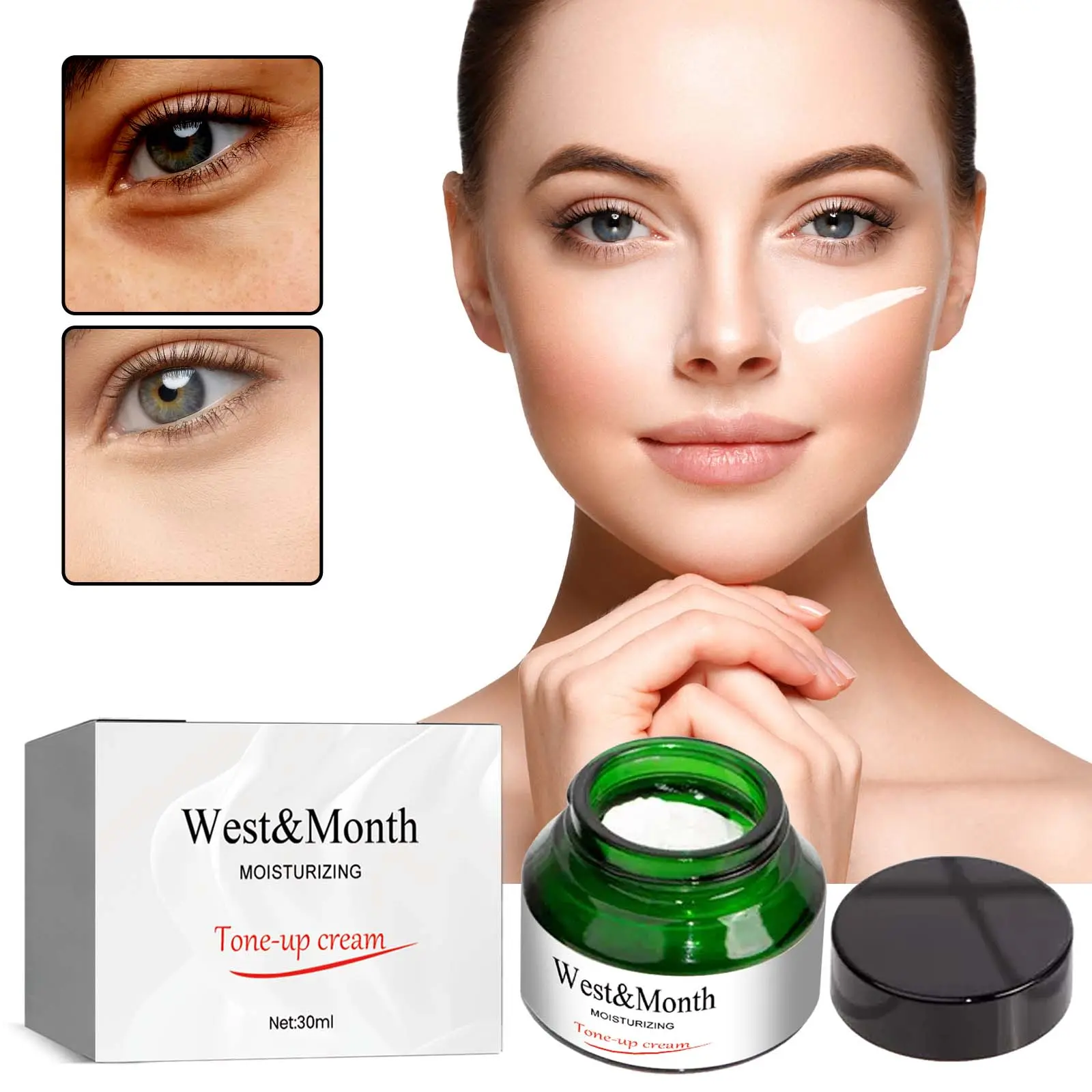 Tone-up Cream for Spot Coverage & Even Skin Tone - West&Month 2 tone up cream cover spots brighten hydrate West Month 420 6520