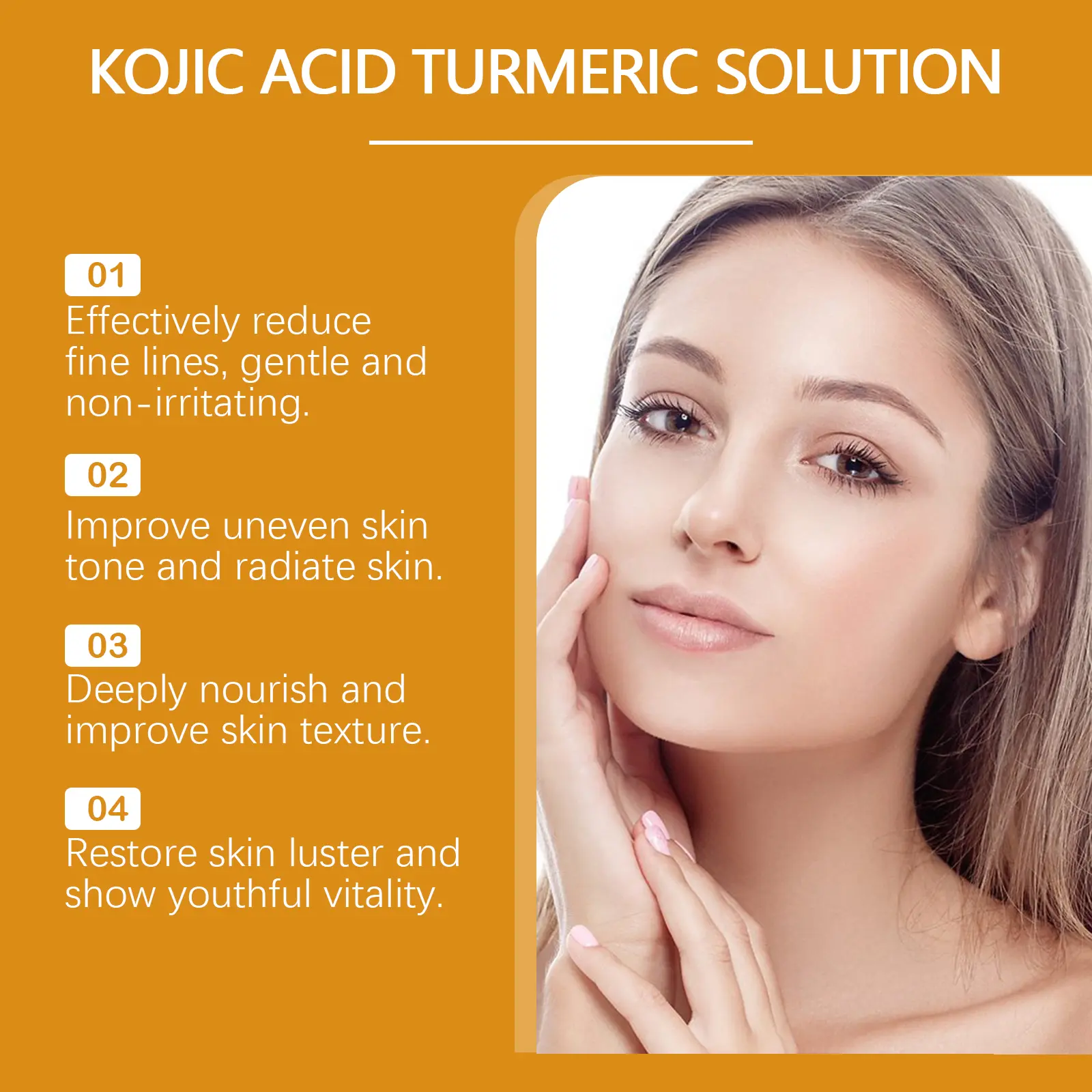 Turmeric Acid Essence Hydrating & Brightening Facial Serum West&Month 5 turmeric acid essence hydrate natural shine West Month 159 3107