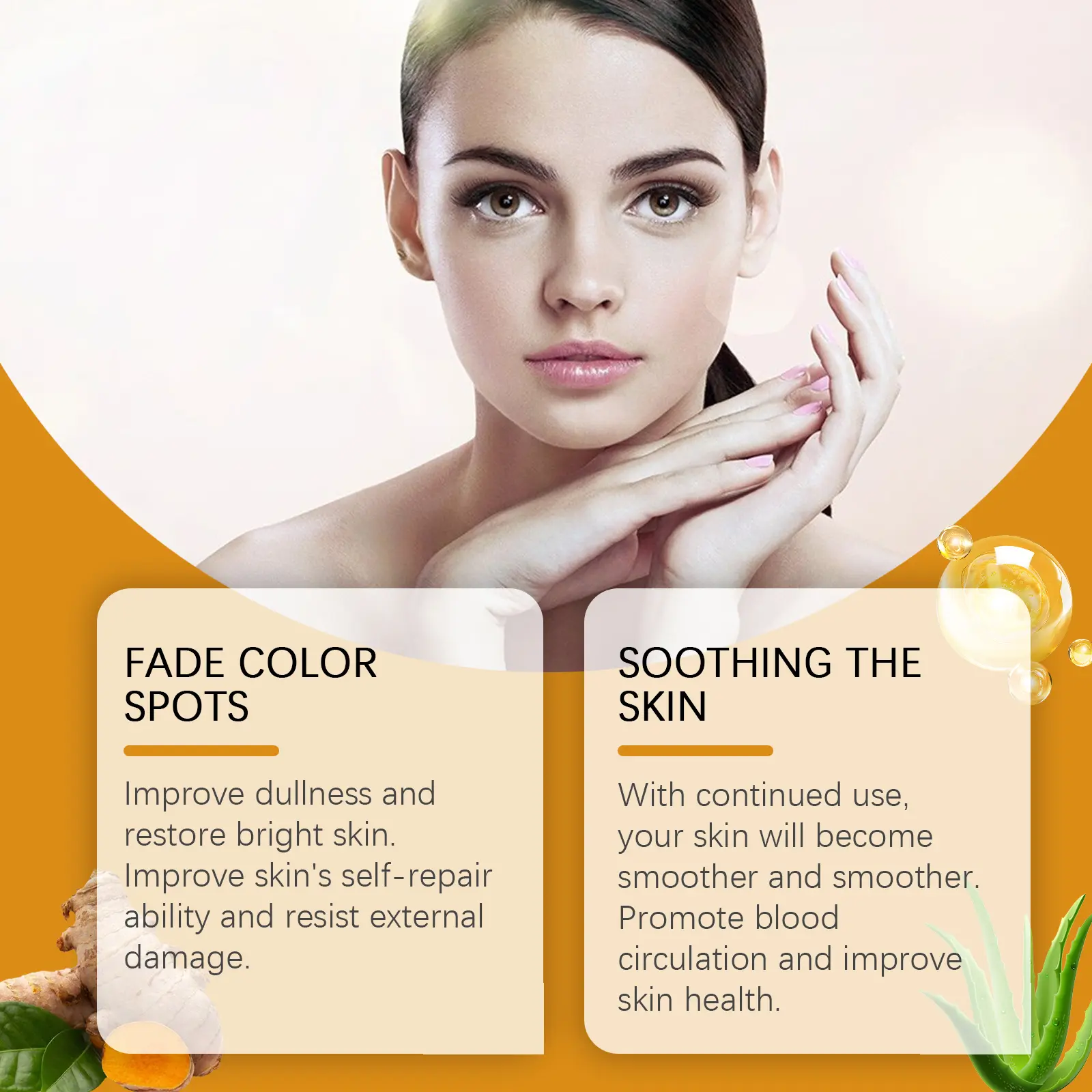 Turmeric Acid Essence Hydrating & Brightening Facial Serum West&Month 7 turmeric acid essence hydrate natural shine West Month 159 3109