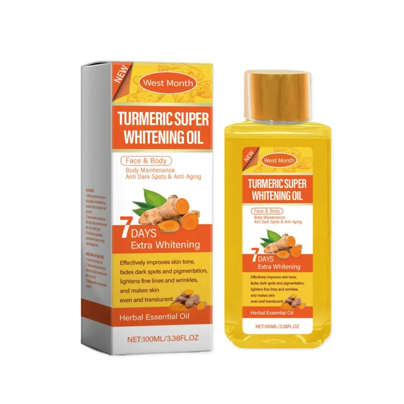 turmeric body whitening oil moisturizing West Month 013 1264